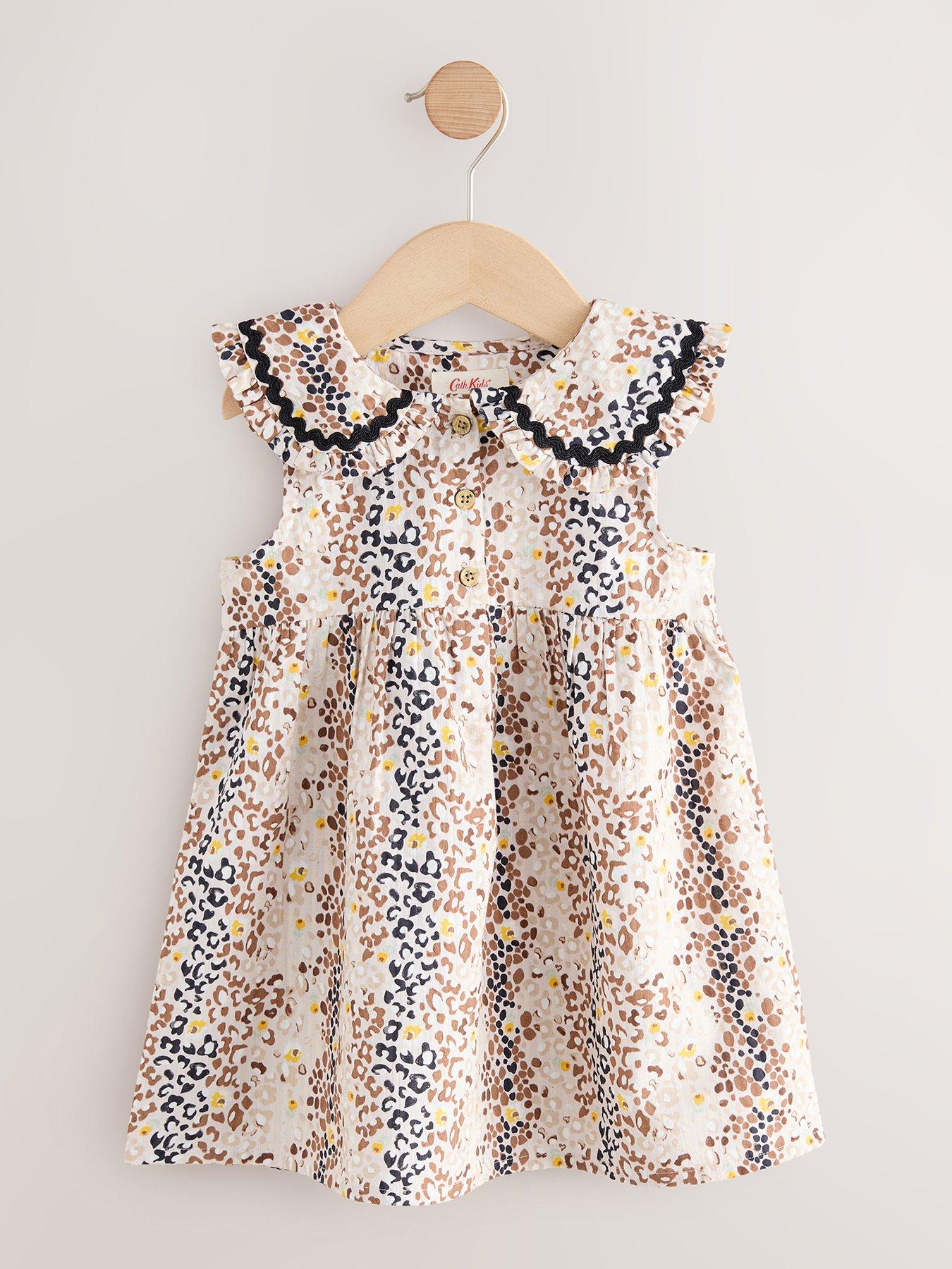 Cath Kidston Younger Girls Animal Print Collar Dress - Multi