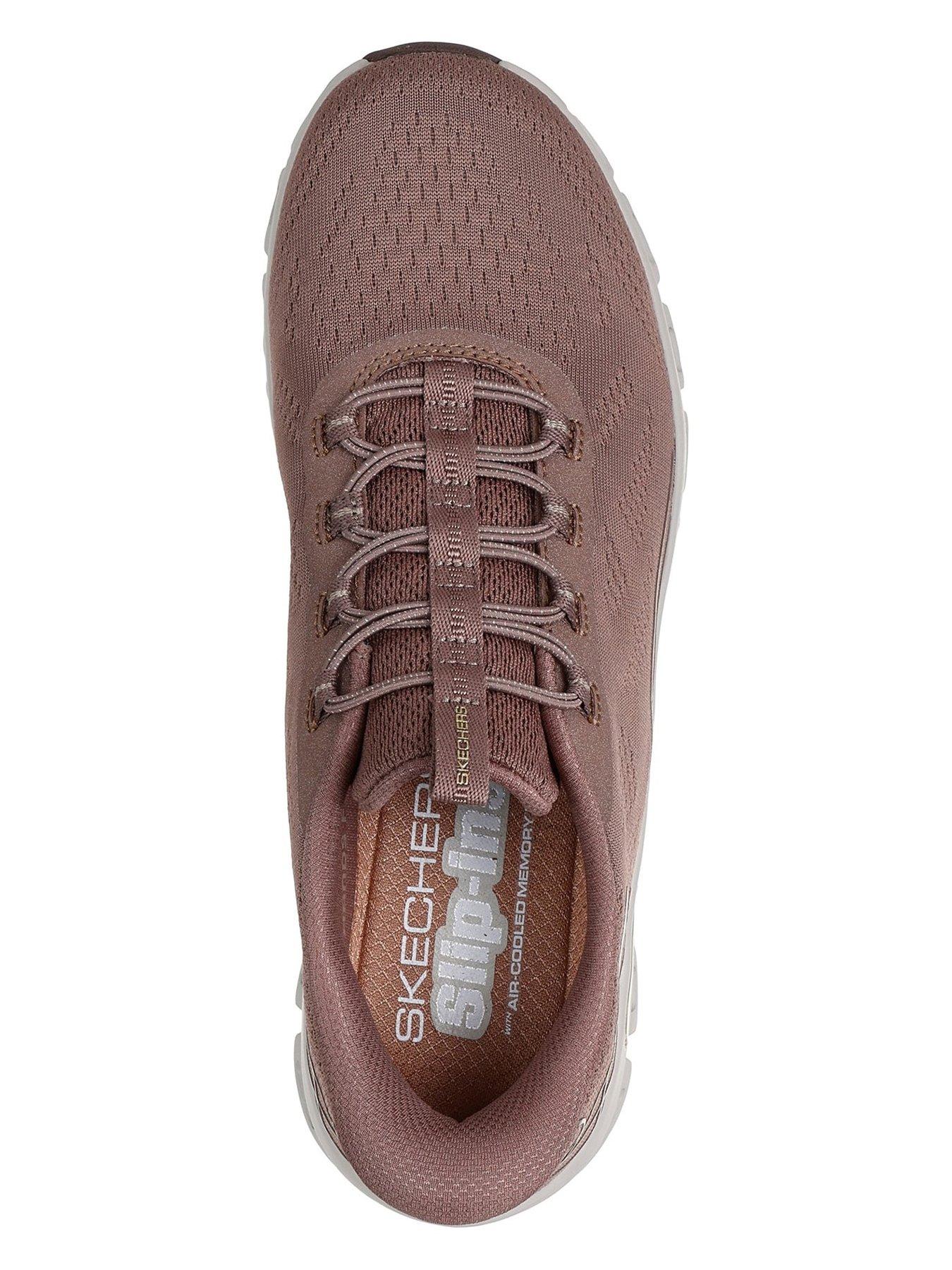 Image 4 of 5 of Skechers Glide-Step Elevate Slip-In Trainer - Brown