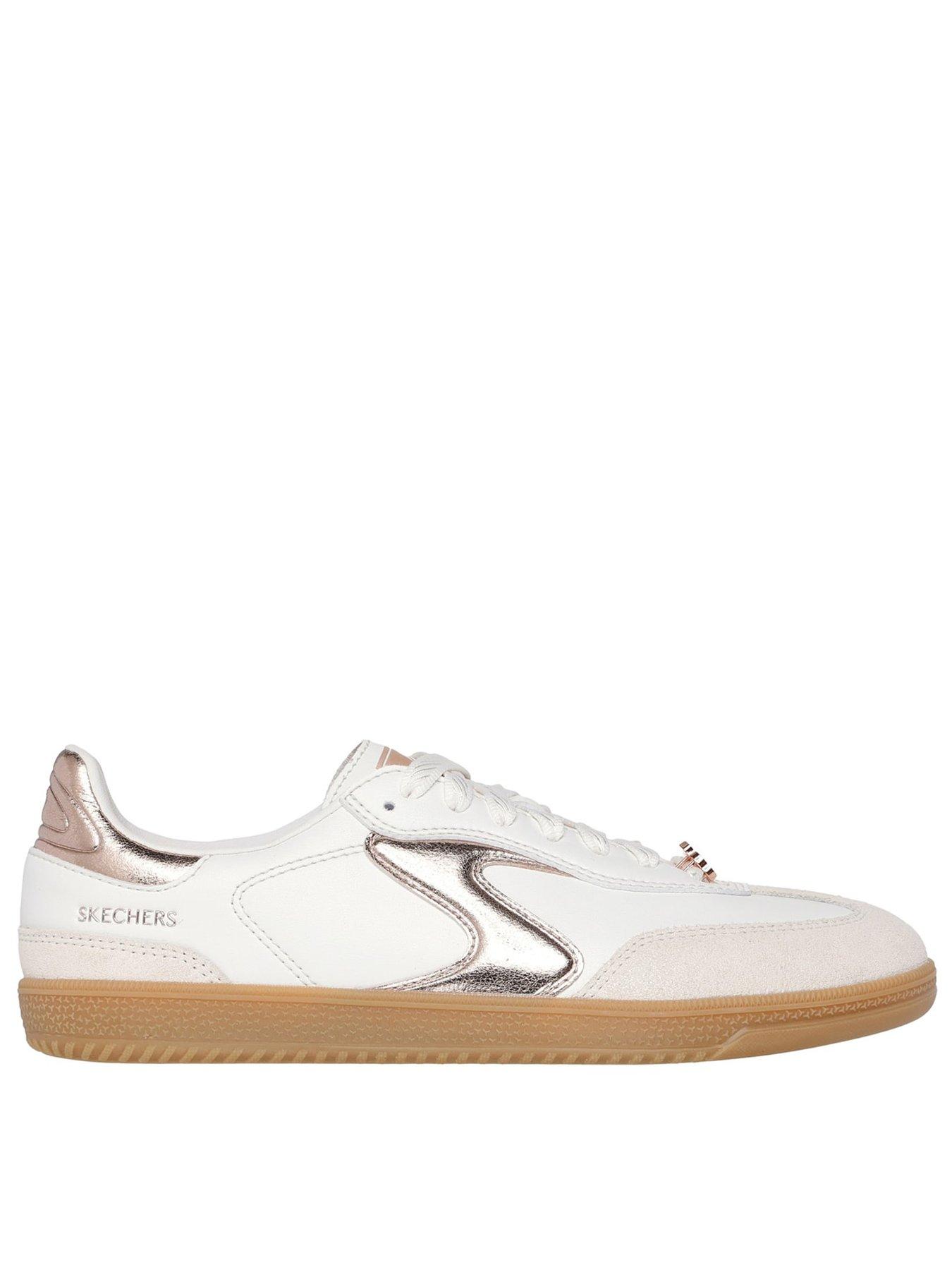 Skechers Hotshot Cool Glow Trainer - White/Rose Gold