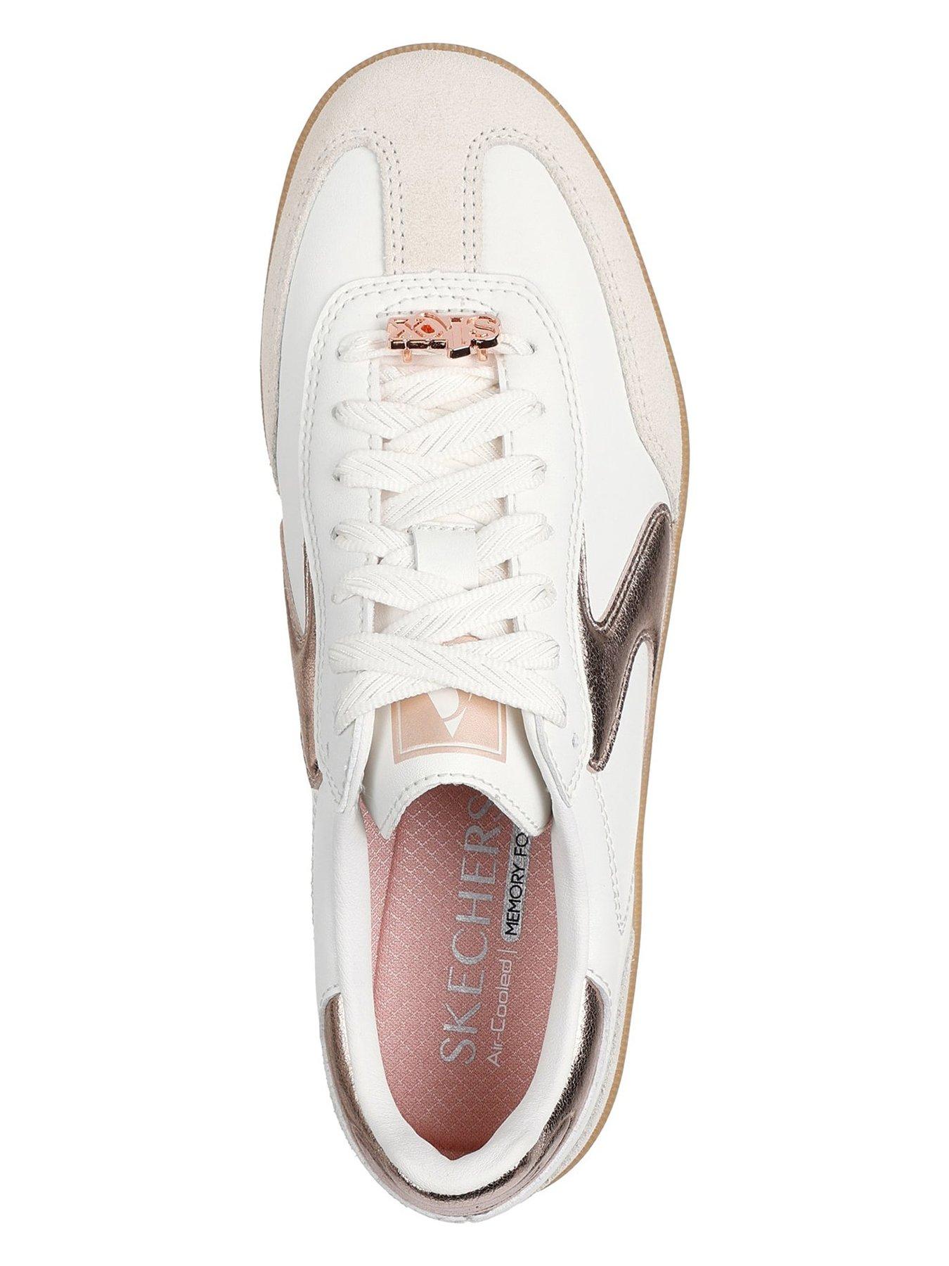 Image 4 of 5 of Skechers Hotshot Cool Glow Trainer - White/Rose Gold