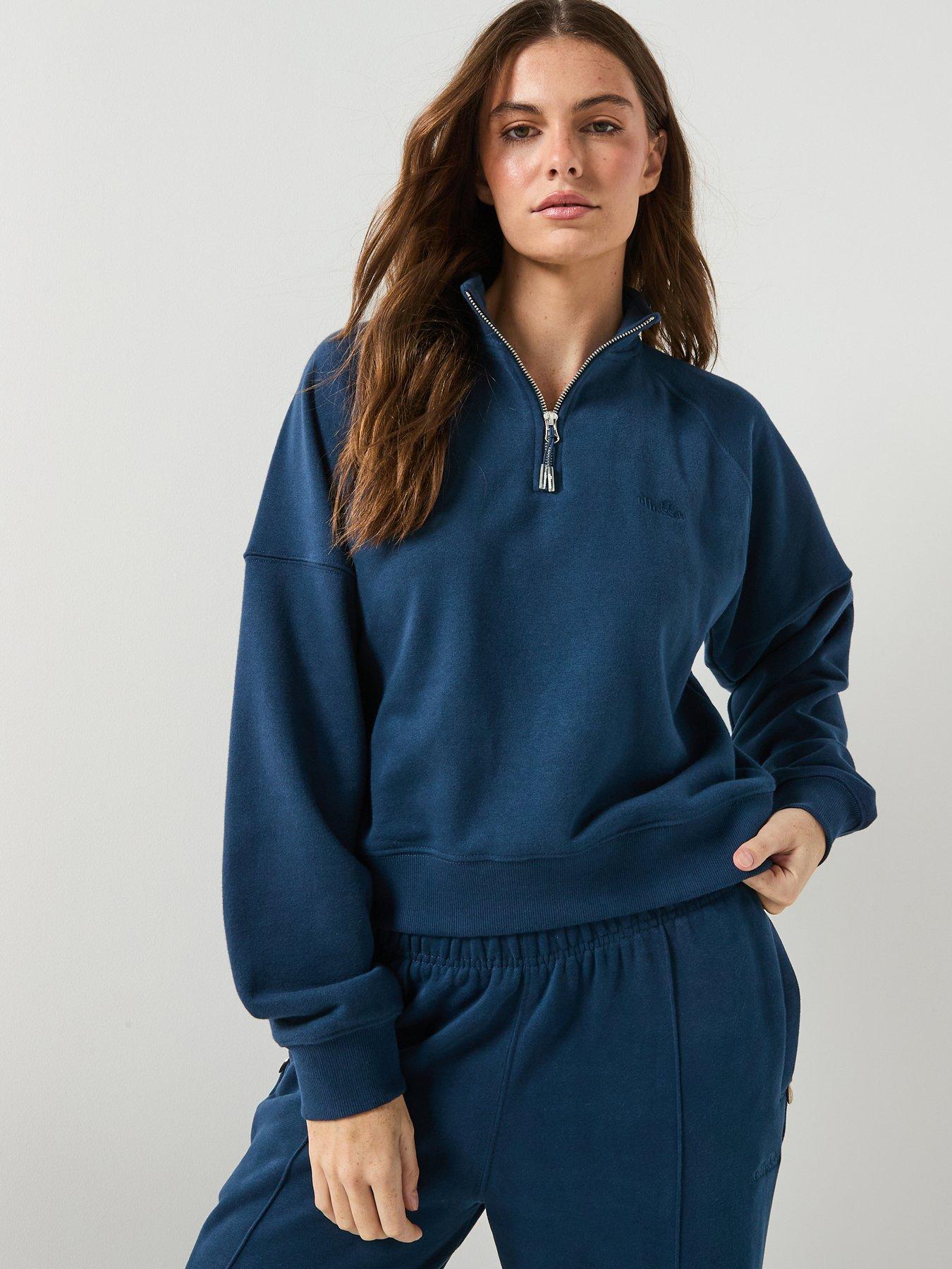 Ellesse: Womens Carrera 1/4 Zip Top - Navy
