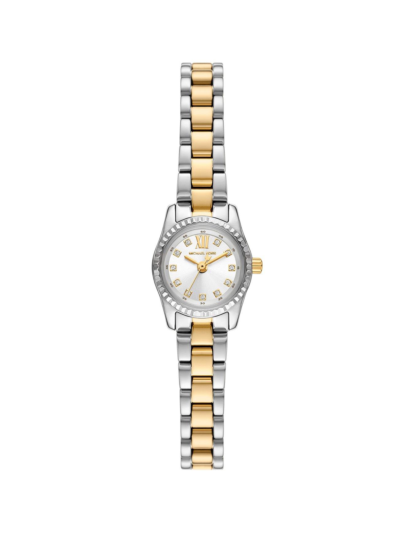 Michael Kors Women's Lexington Three-Hand Two-Tone Stainless Steel Watch, MK4903