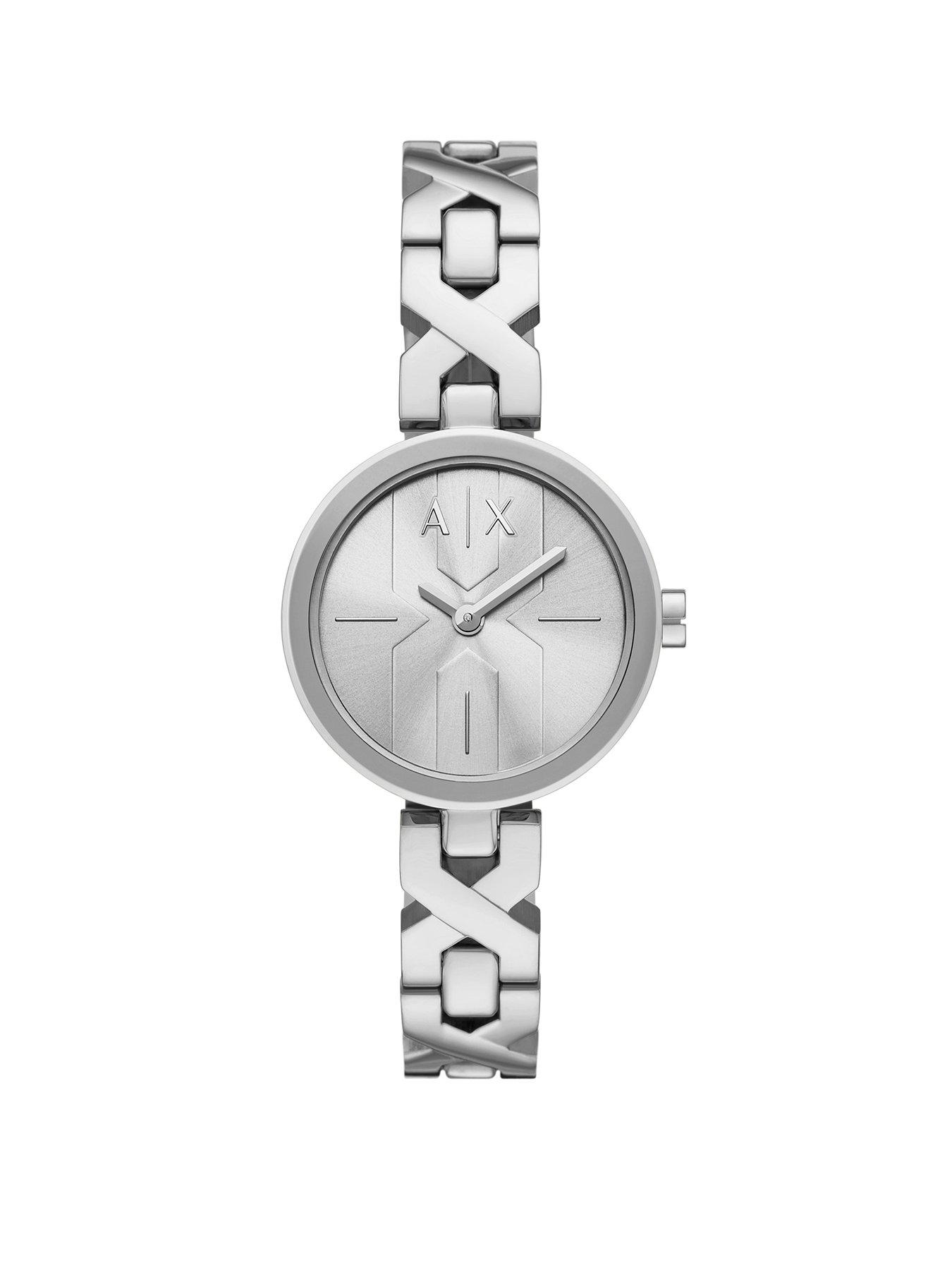 undefined Armani Exchange Women's Two-Hand Stainless Steel Watch, AX5830