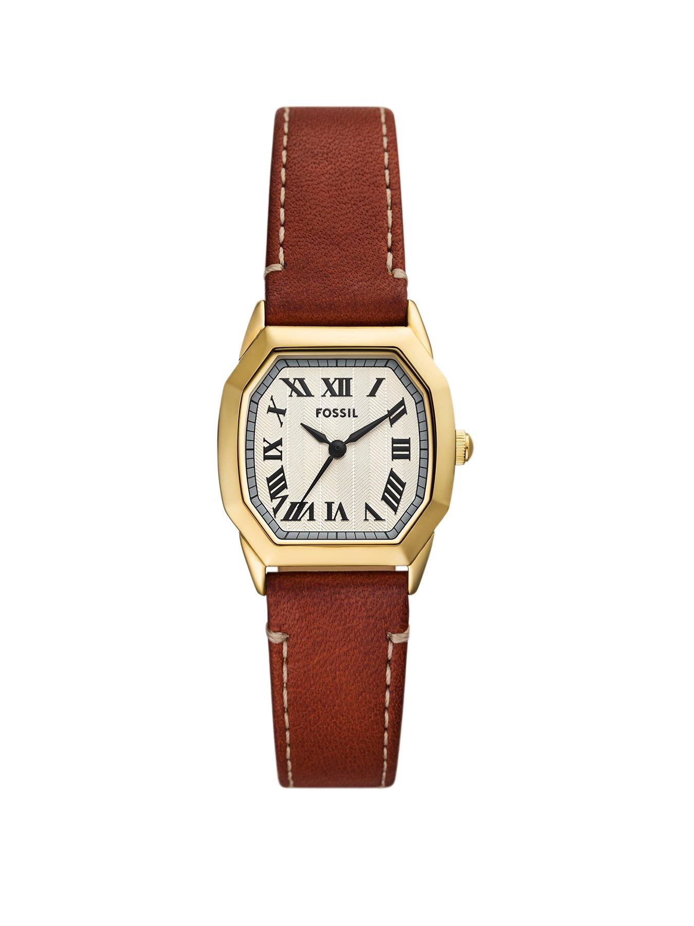 Fossil Women's Harlow Three-Hand, Gold-Tone Stainless Steel Watch, ES5364