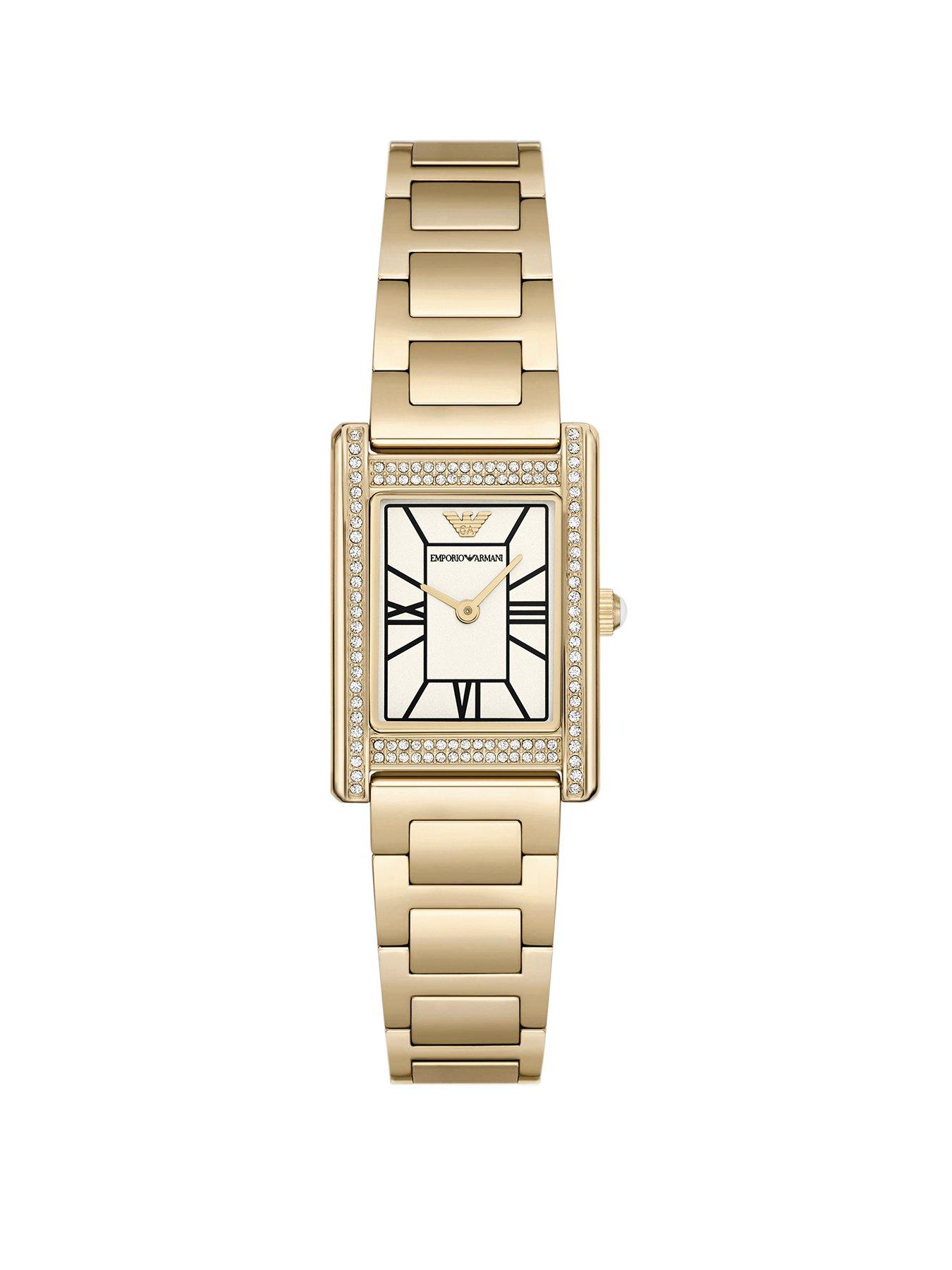 Emporio Armani Women's Two-Hand Gold-Tone Stainless Steel Watch, AR11659