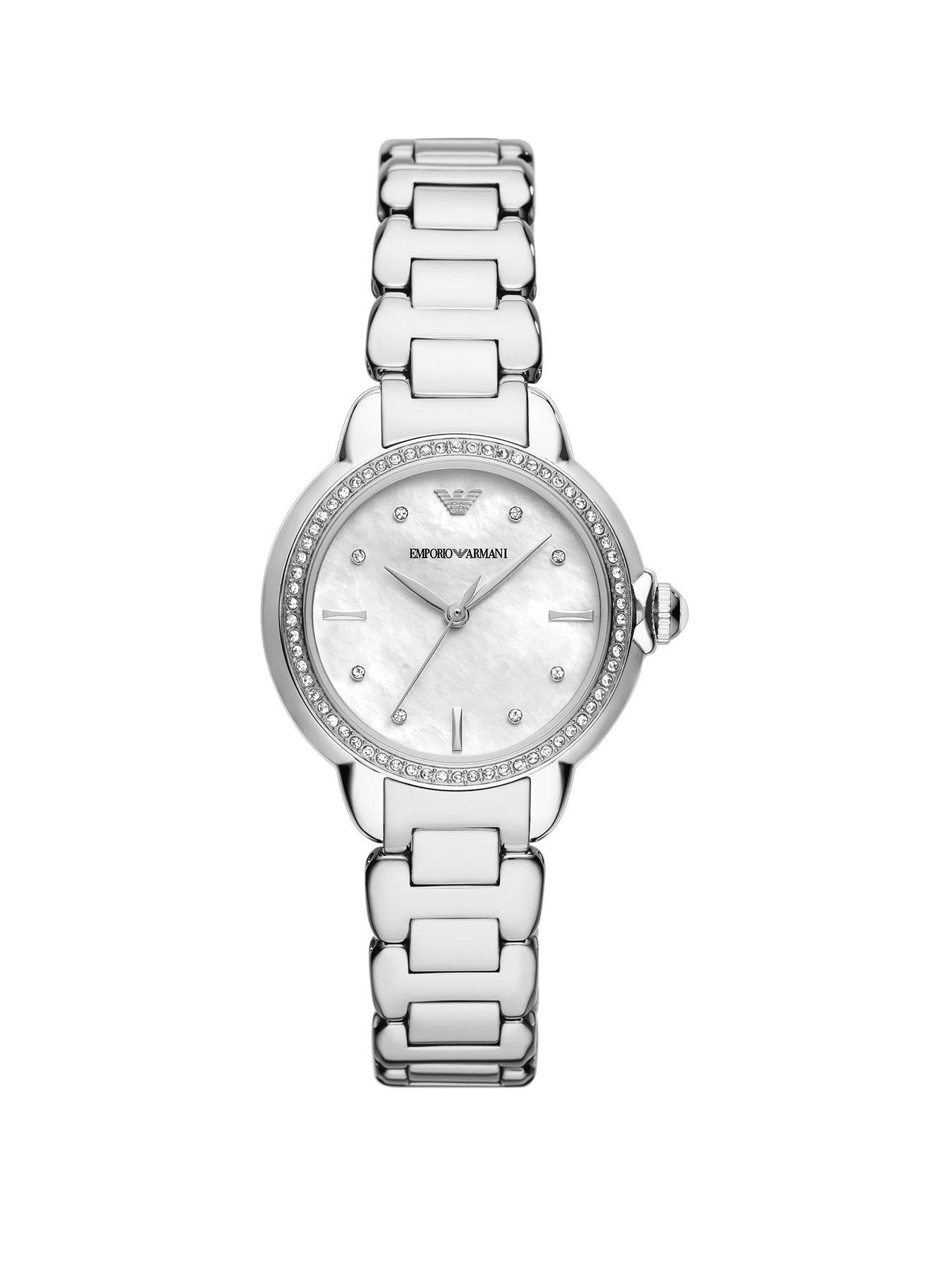 Emporio Armani Women's Three-Hand, Stainless Steel Watch, Ar11596 - Silver