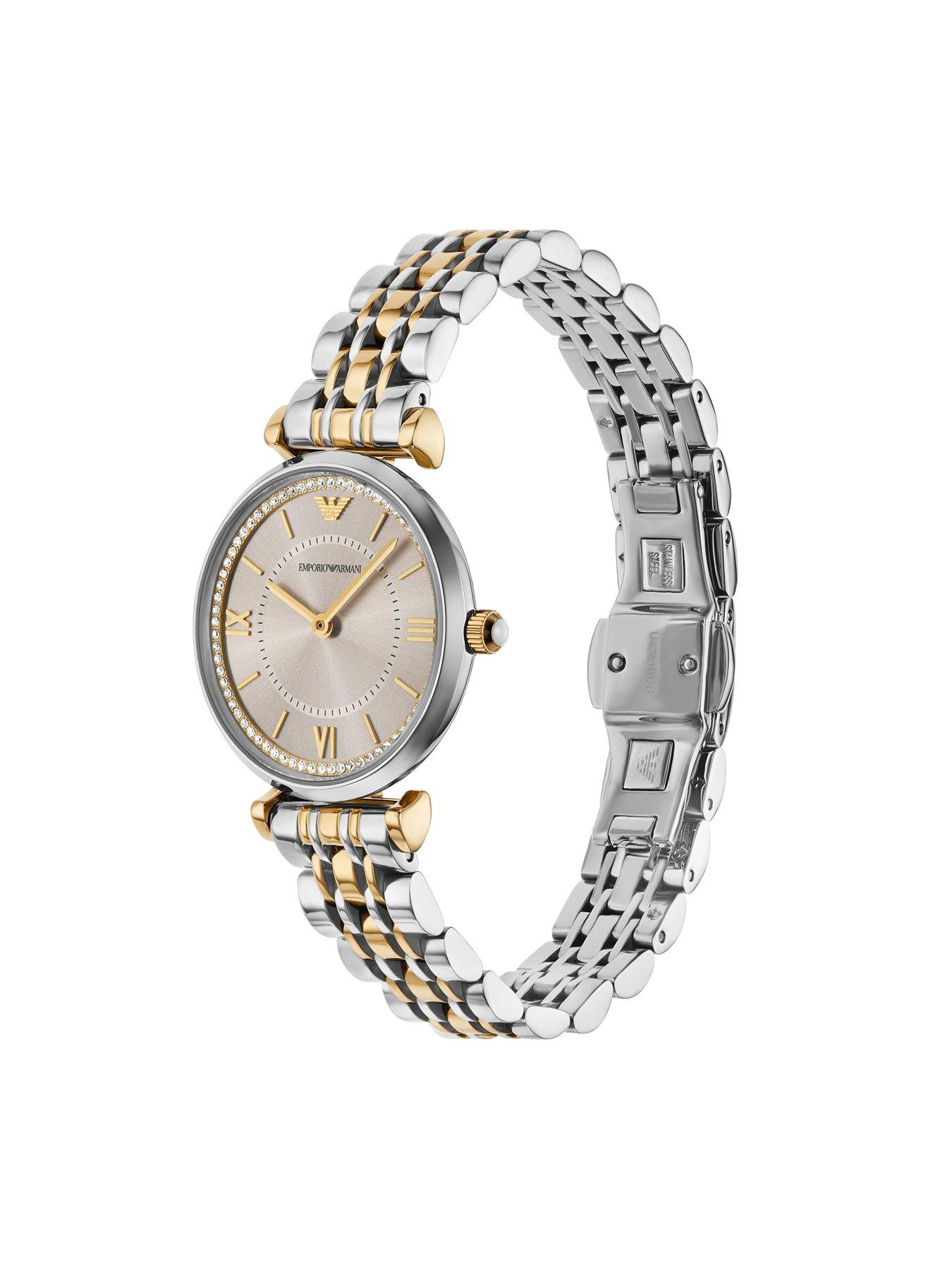 Emporio Armani Women\'s Two-Hand Silver-Tone Stainless Steel Watch Emporio Armani Women main image 4