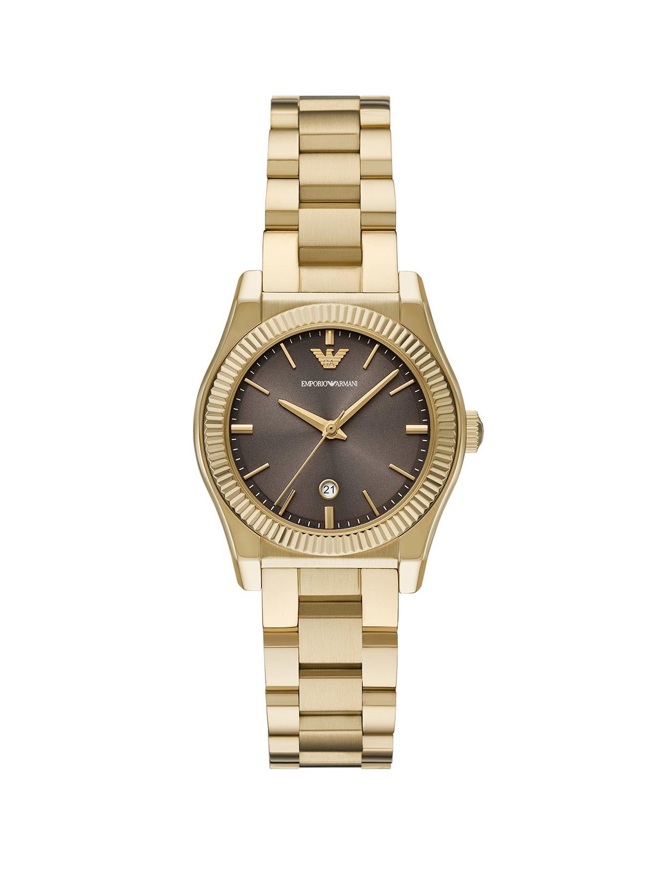 Image 1 of 6 of Emporio Armani Women's 3-Hand -Tone Stainless Steel Watch Ar11700 - Gold