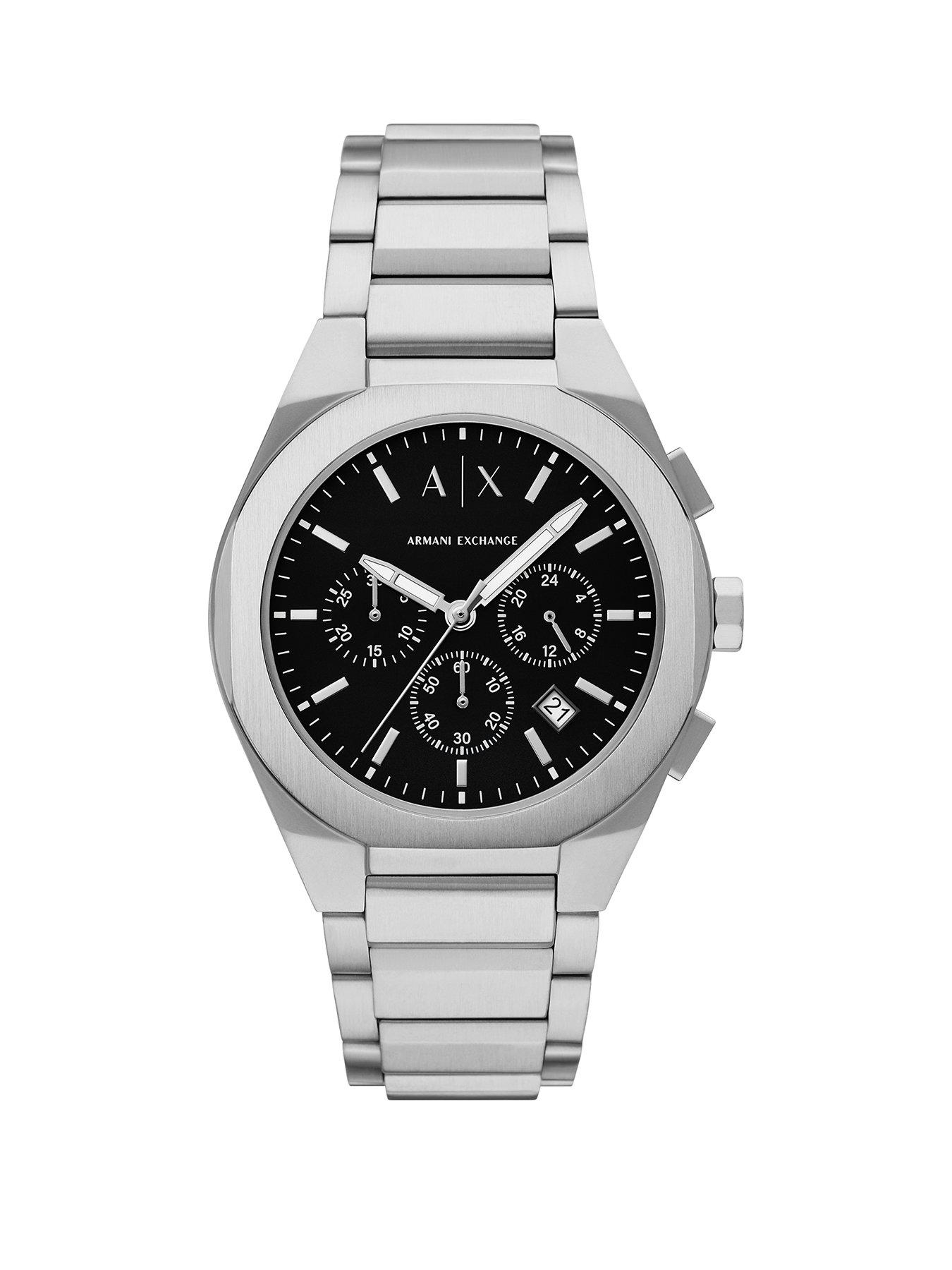 Armani Exchange Men's Chronograph Stainless Steel Watch Ax4186 - Silver ...