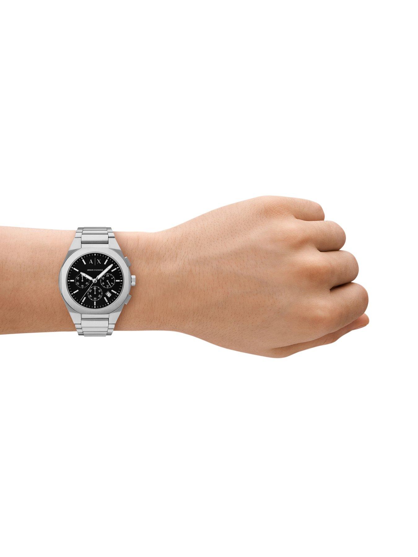 Armani Exchange Men's Chronograph Stainless Steel Watch Ax4186 - Silver ...