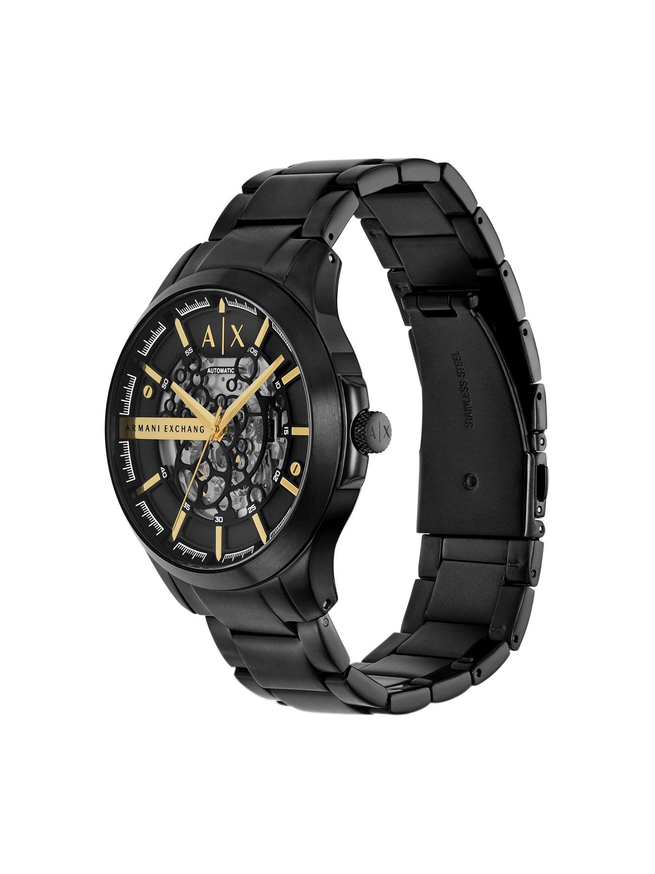Armani Exchange Men's Automatic, Stainless Steel Watch, Ax2463 - Black ...