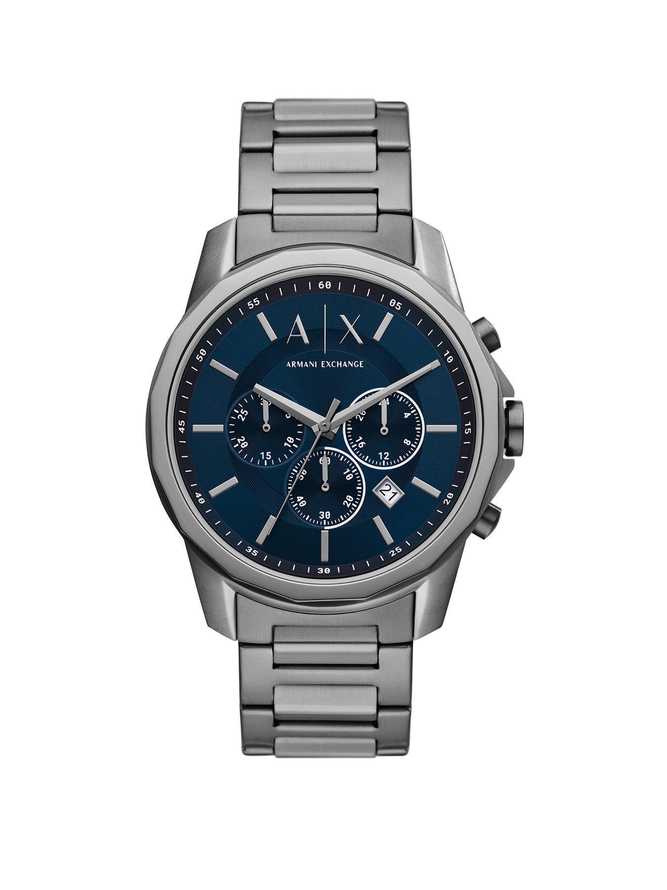 Image 1 of 6 of Armani Exchange Men's Chronograph Tone Stainless Steel Watch Ax1731 - Gunmetal