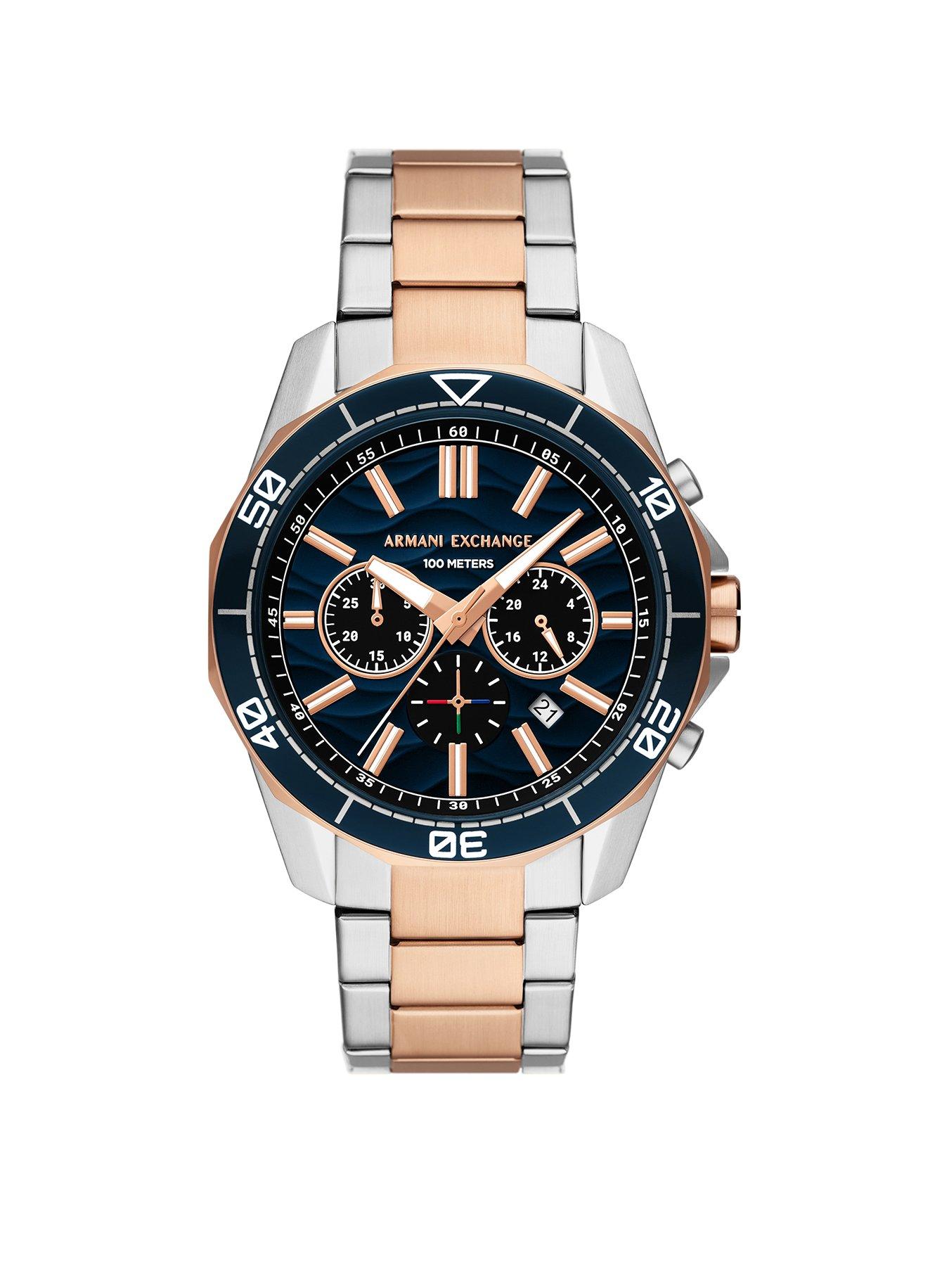 Image 1 of 6 of Armani Exchange Men's Chronograph 2-Tone Stainless Steel Watch Ax1965
