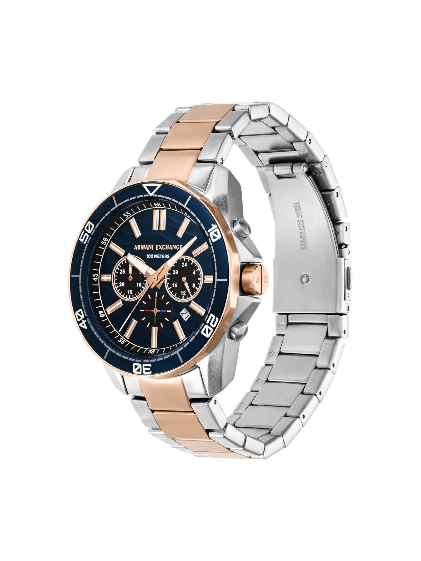 Image 2 of 6 of Armani Exchange Men's Chronograph 2-Tone Stainless Steel Watch Ax1965