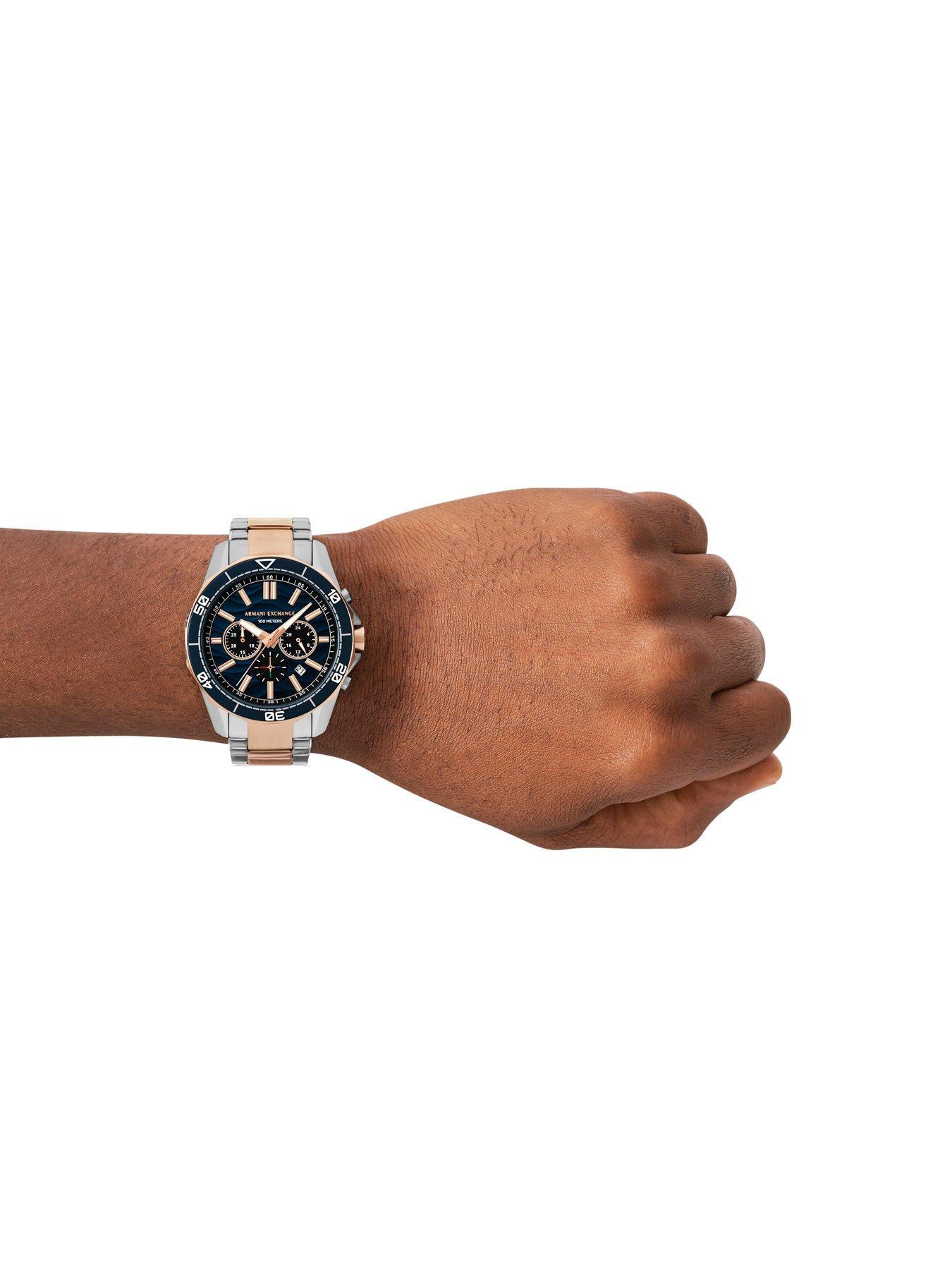 Image 5 of 6 of Armani Exchange Men's Chronograph 2-Tone Stainless Steel Watch Ax1965