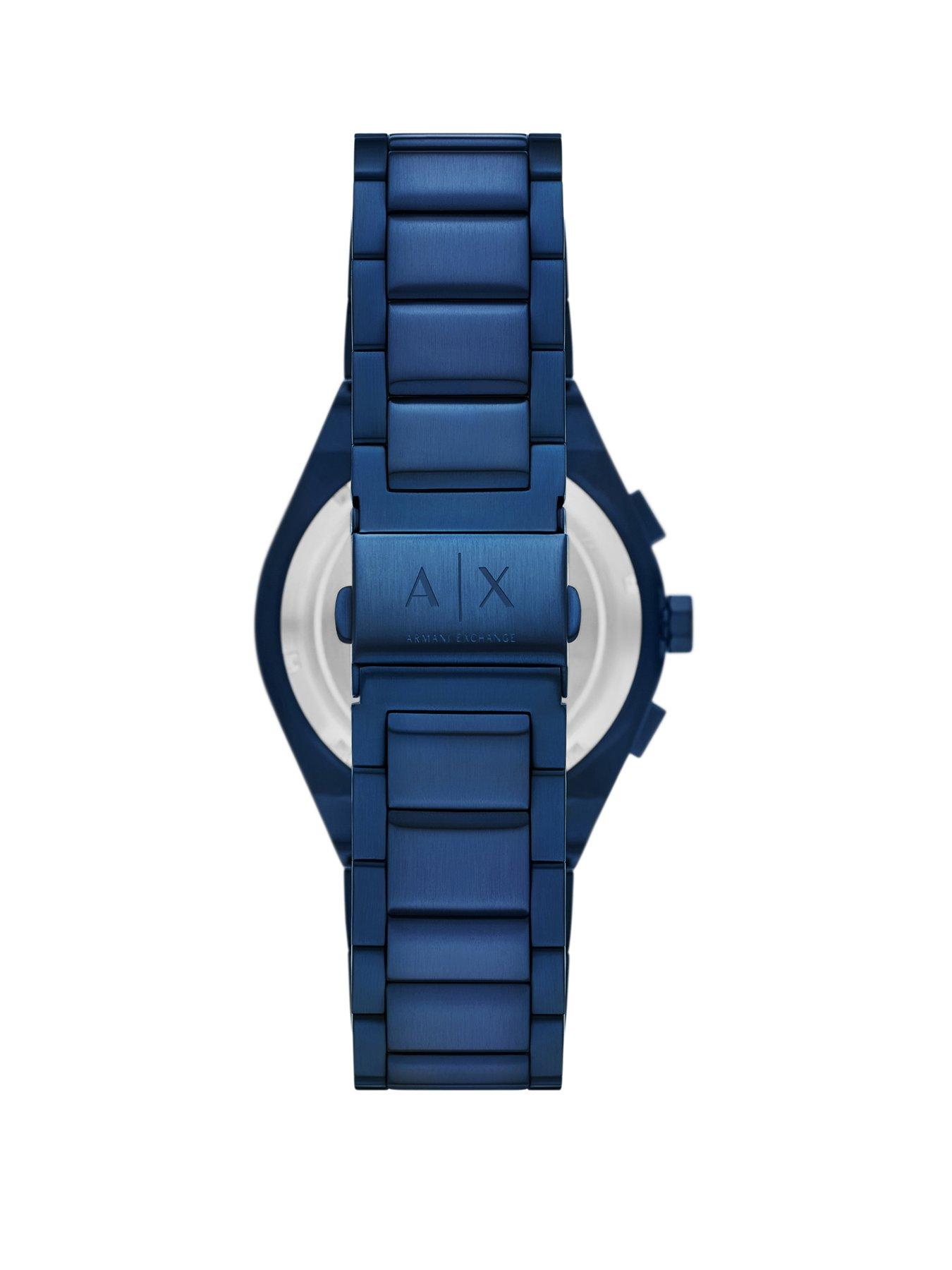 Image 2 of 6 of Armani Exchange Men's Sync Chronograph Stainless Steel Watch, Ax4189 - Blue
