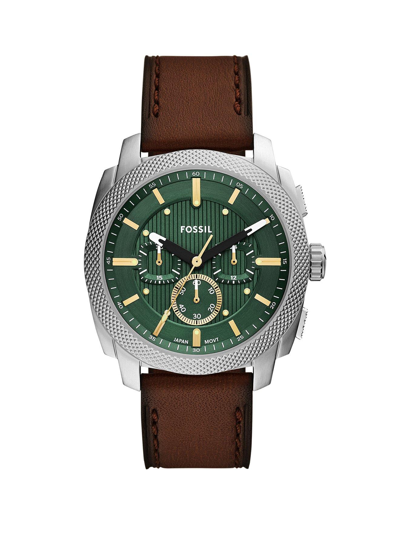 Fossil Men's Machine Chronograph, Stainless Steel Watch, FS6100