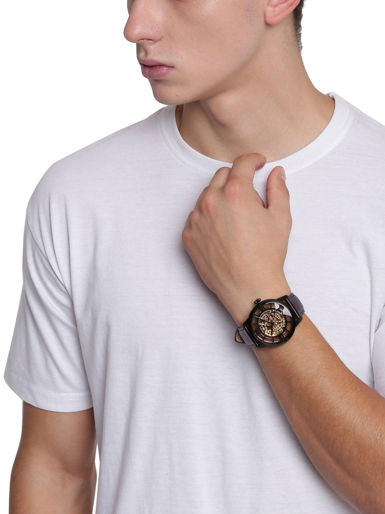 Image 2 of 6 of Fossil Men's Townsman Automatic, Dark Brown Leather Watch, ME3098