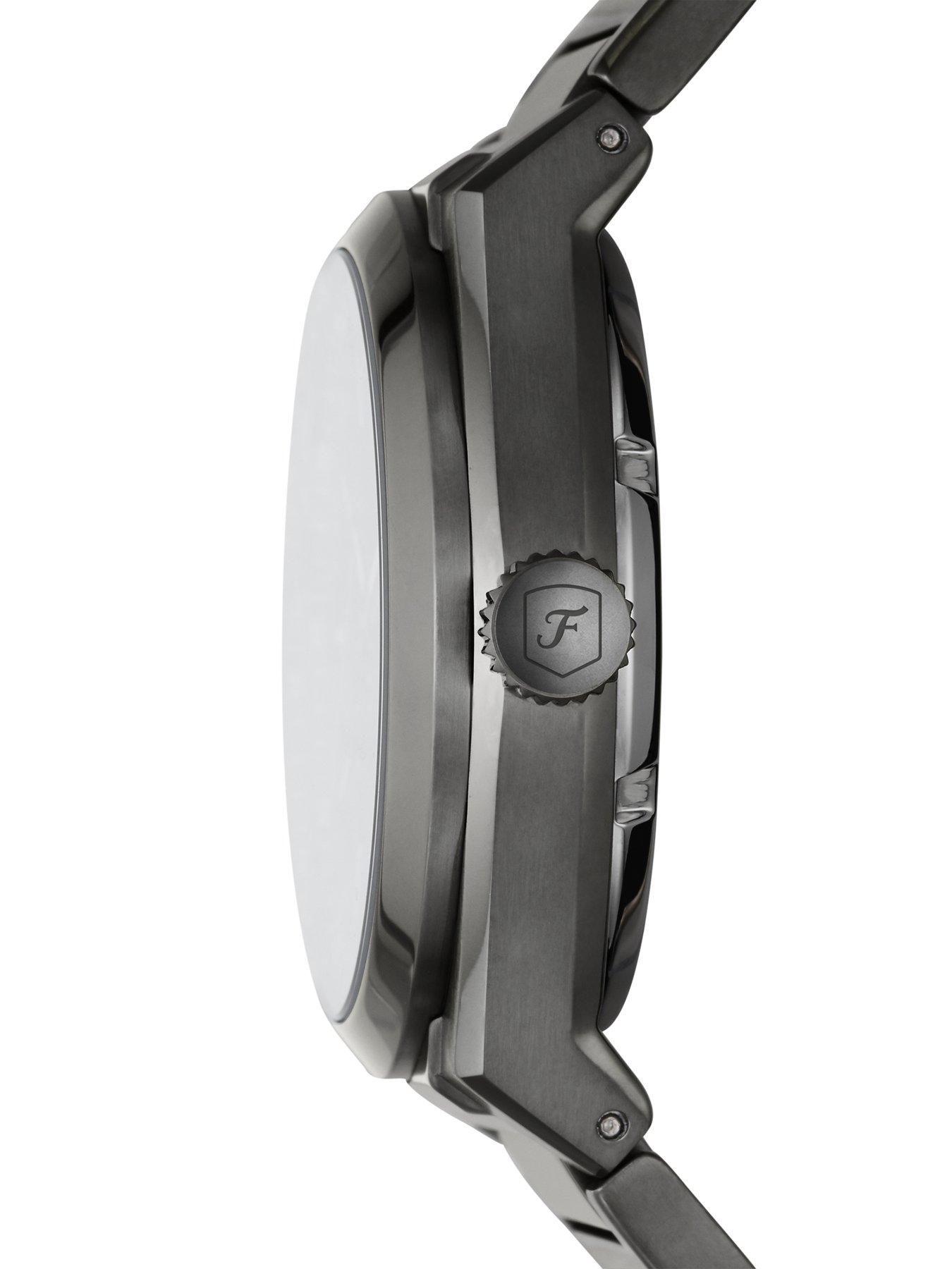 Image 5 of 5 of Fossil Men's Everett Automatic, Smoke-Tone Stainless Steel Watch, ME3206