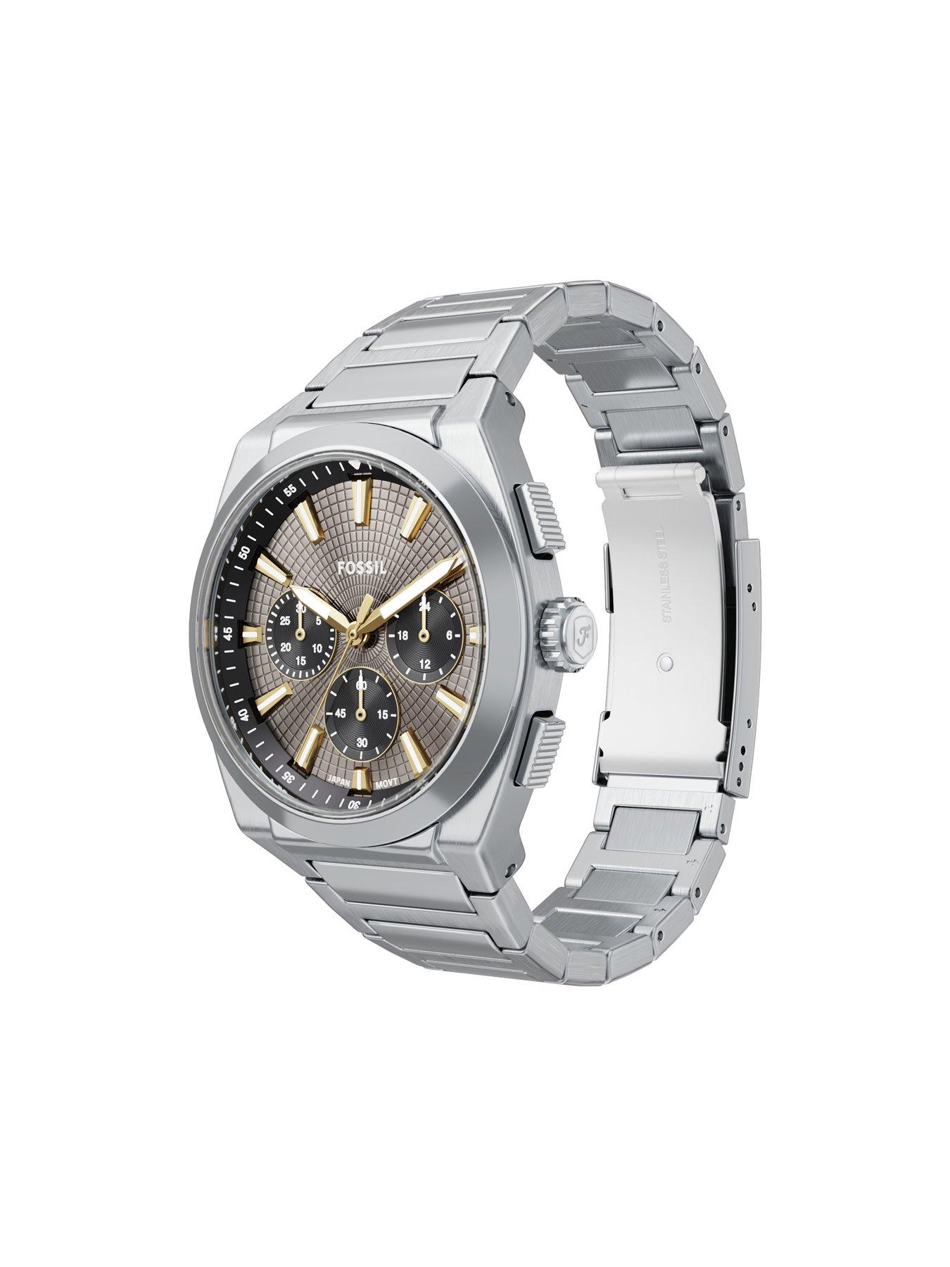 Image 4 of 5 of Fossil Men's Everett Chronograph Stainless Steel Watch, FS6128