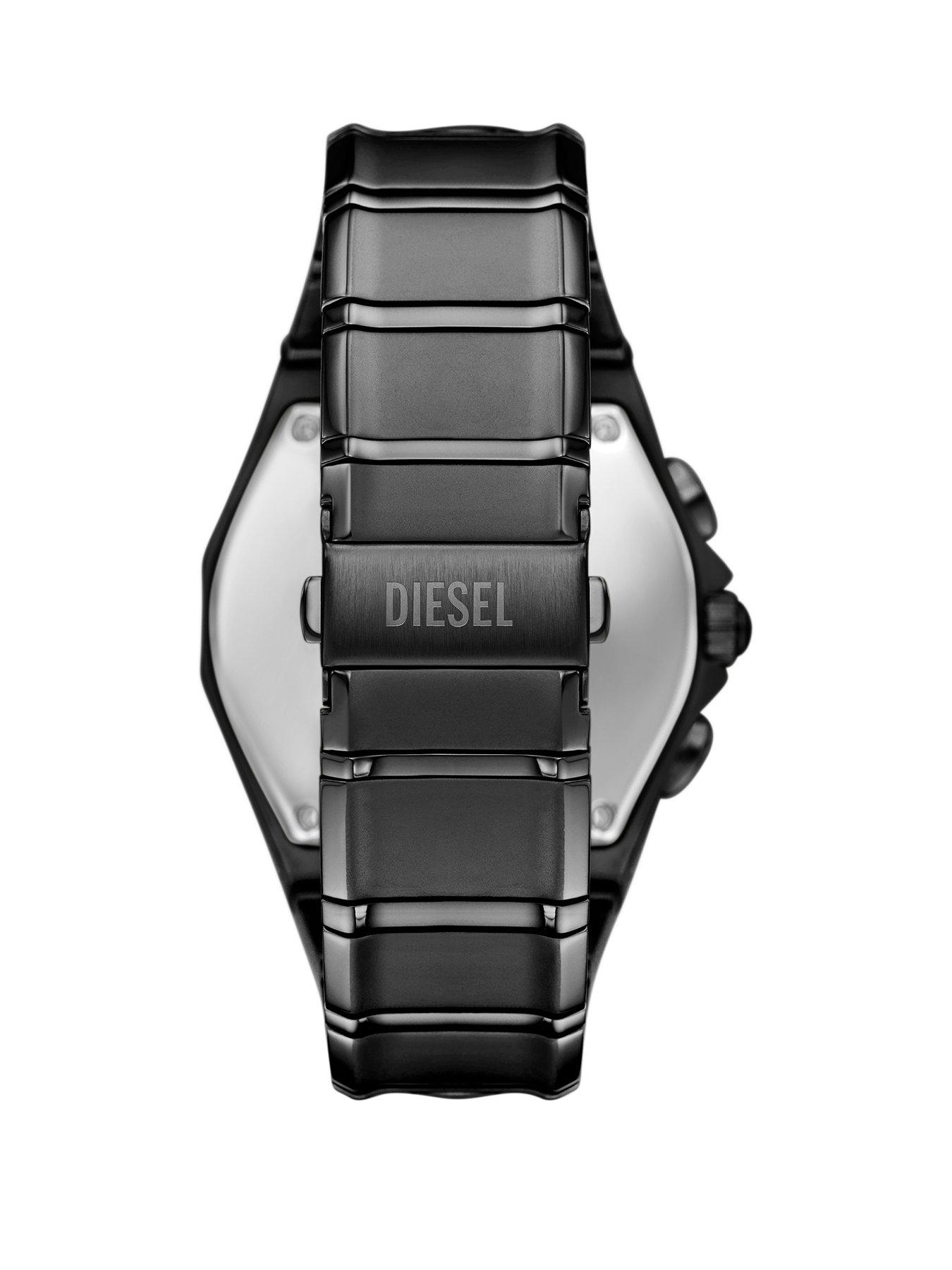 Diesel Men's D-Curve Chronograph Stainless Steel Watch Dz4696