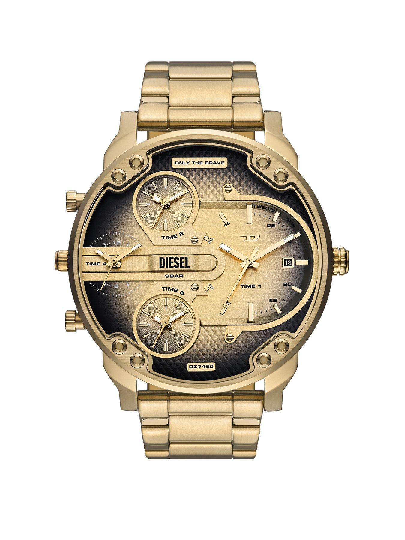 Diesel Men's Mr Daddy Slim Multi-Movement Stainless Steel Watch Dz7490 - Gold