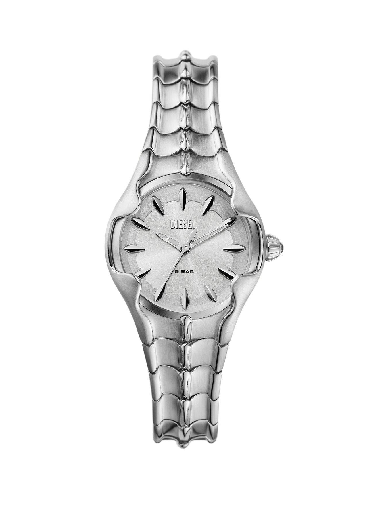 Diesel Women's Vert 3-Hand, Stainless Steel Watch DZ5605 - Silver