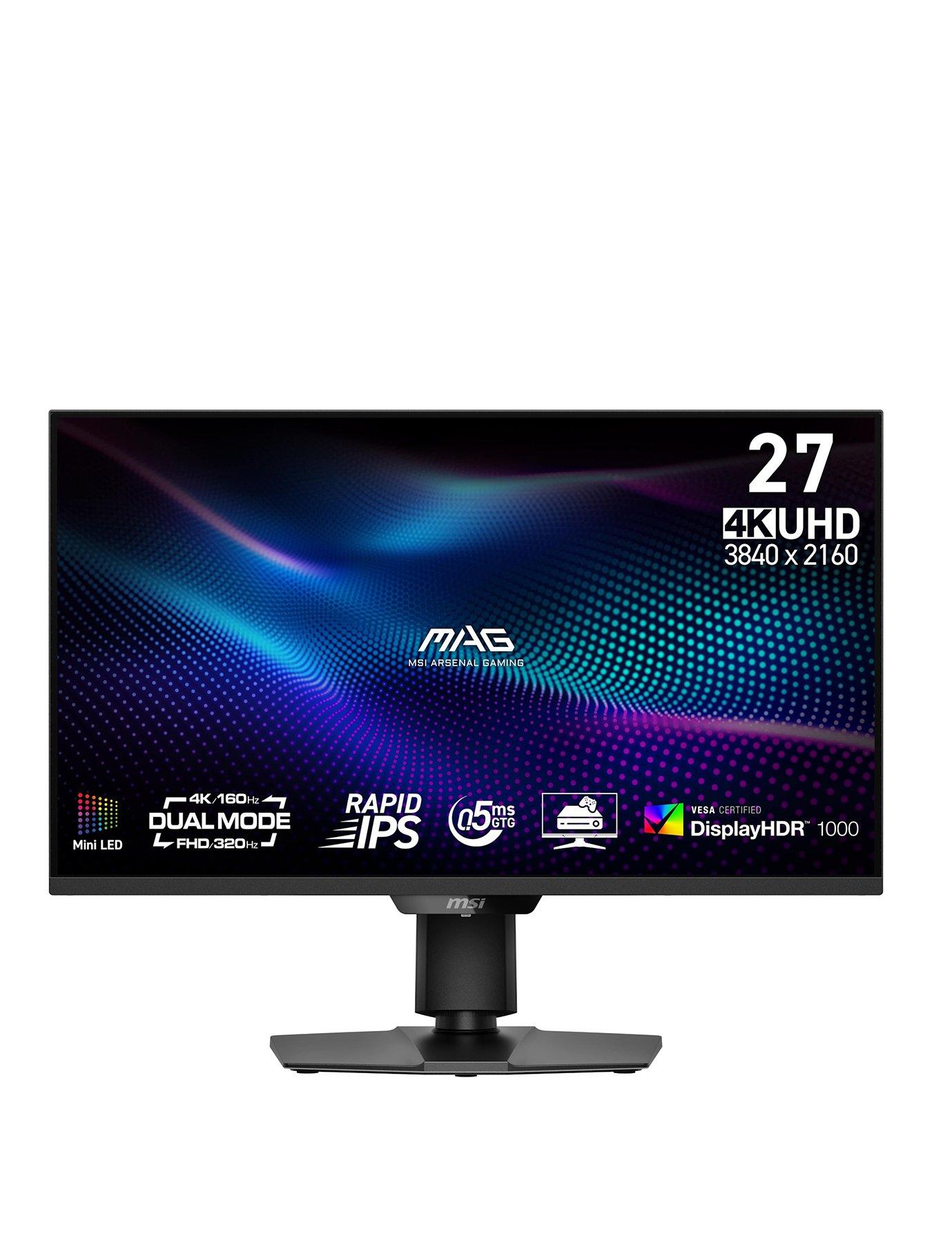 undefined MAG 274UPDF E16M 27 inch, 4K UHD, Dual Mode 160Hz/320Hz, Rapid IPS with Mini LED, Adaptive Sync Gaming Monitor - Black