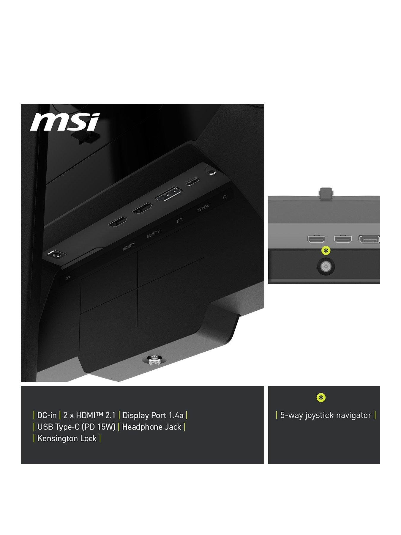 Image 2 of 7 of MSI MAG 274UPDF E16M 27 inch, 4K UHD, Dual Mode 160Hz/320Hz, Rapid IPS with Mini LED, Adaptive Sync Gaming Monitor - Black