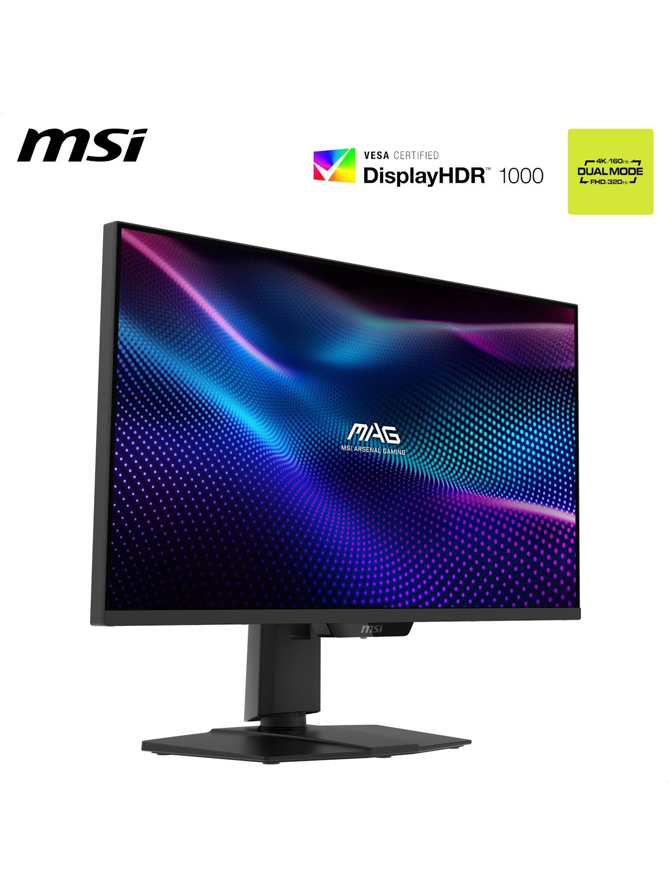 Image 4 of 7 of MSI MAG 274UPDF E16M 27 inch, 4K UHD, Dual Mode 160Hz/320Hz, Rapid IPS with Mini LED, Adaptive Sync Gaming Monitor - Black