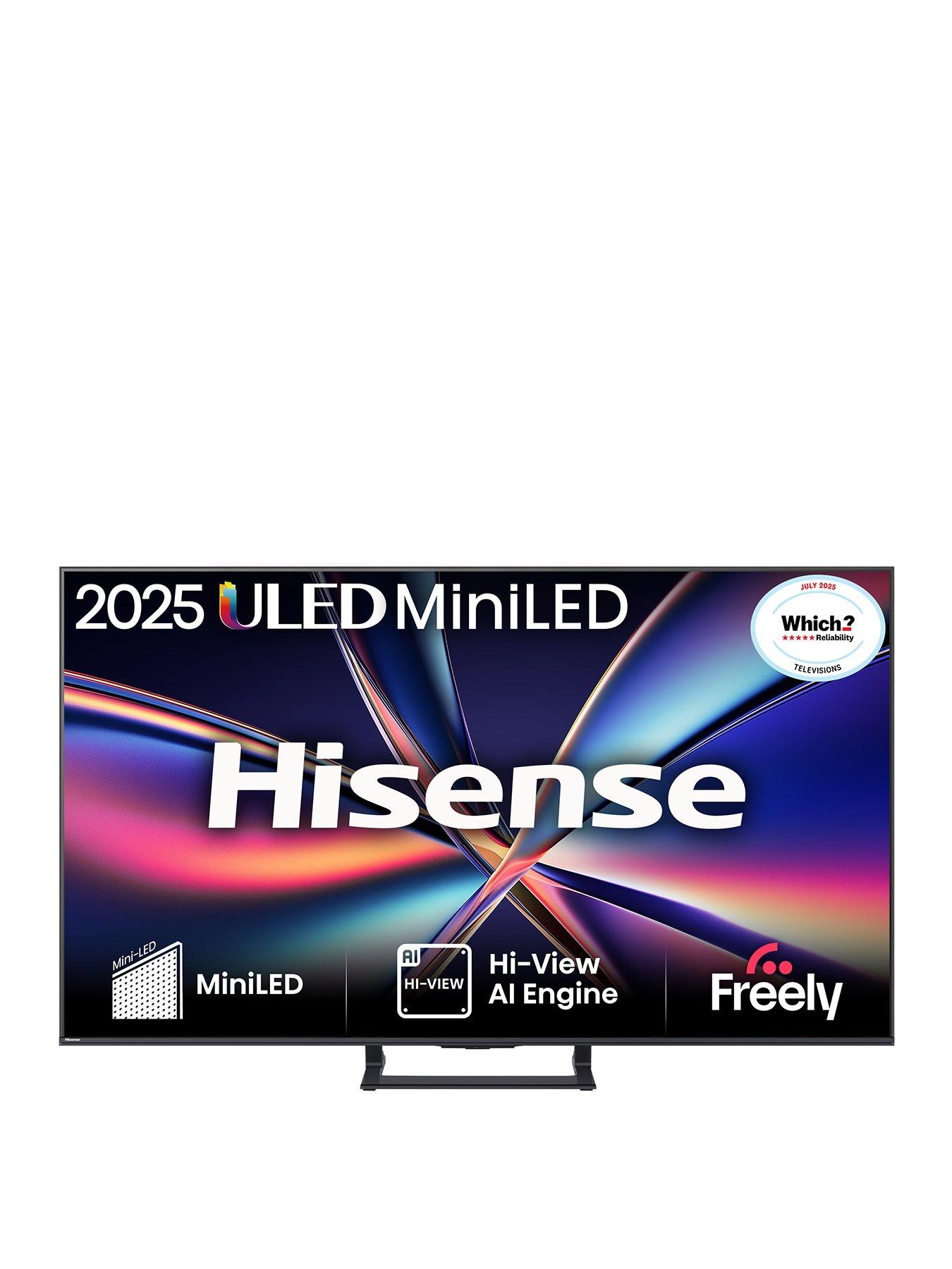 Hisense Hisense E8Q 55" 4K ULED Mini LED 144Hz Smart AI TV with Freely - 55E8QTUK