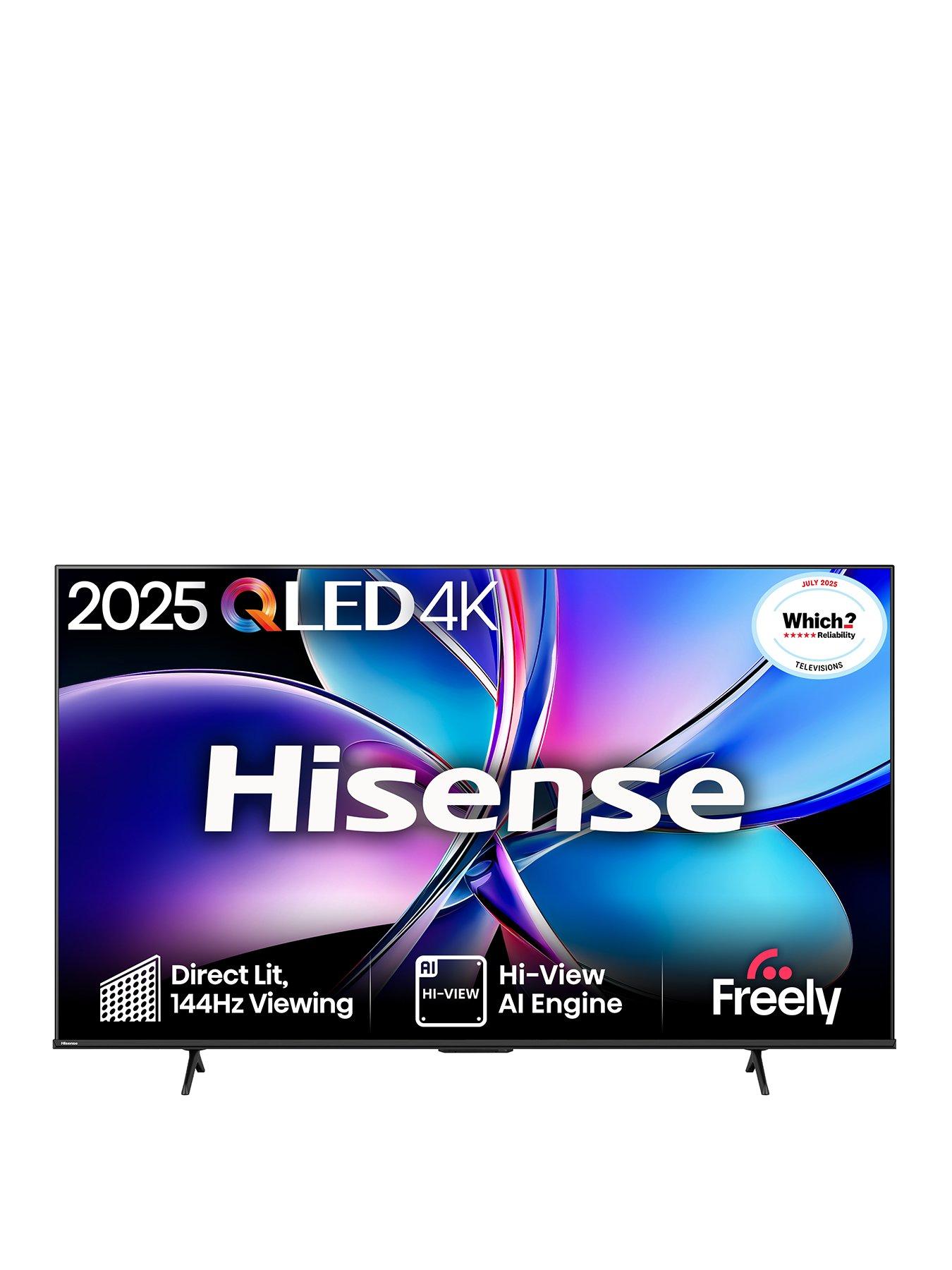 undefined Hisense 85" 85E7QTUK PRO 144Hz QLED Smart AI TV with Freely