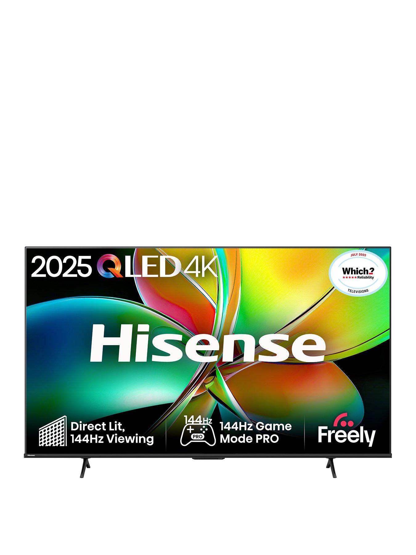 Hisense 75" 75E78QTUK PRO 144Hz QLED Smart AI TV with Freely
