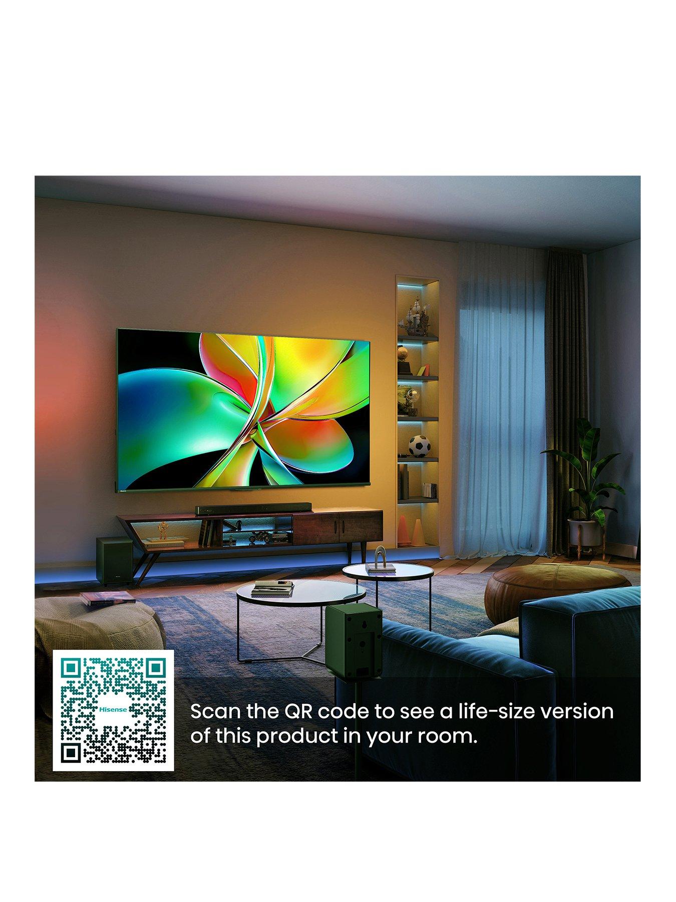 Image 2 of 7 of Hisense 55" E78QTUK PRO 144Hz QLED Smart AI TV with Freely