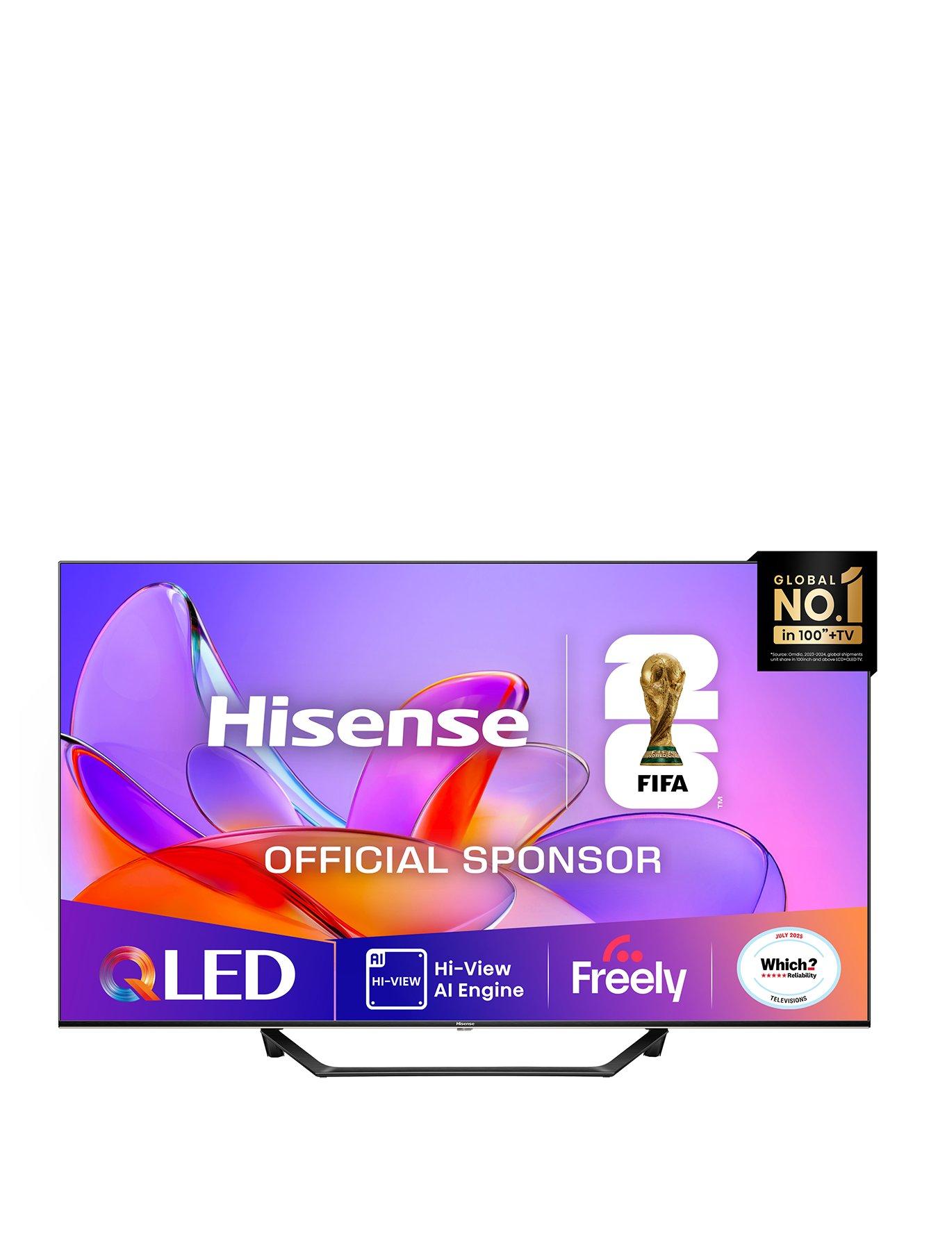 Image 1 of 7 of Hisense A7Q 43" 4K QLED Smart AI TV with Freely- 43A7QTUK