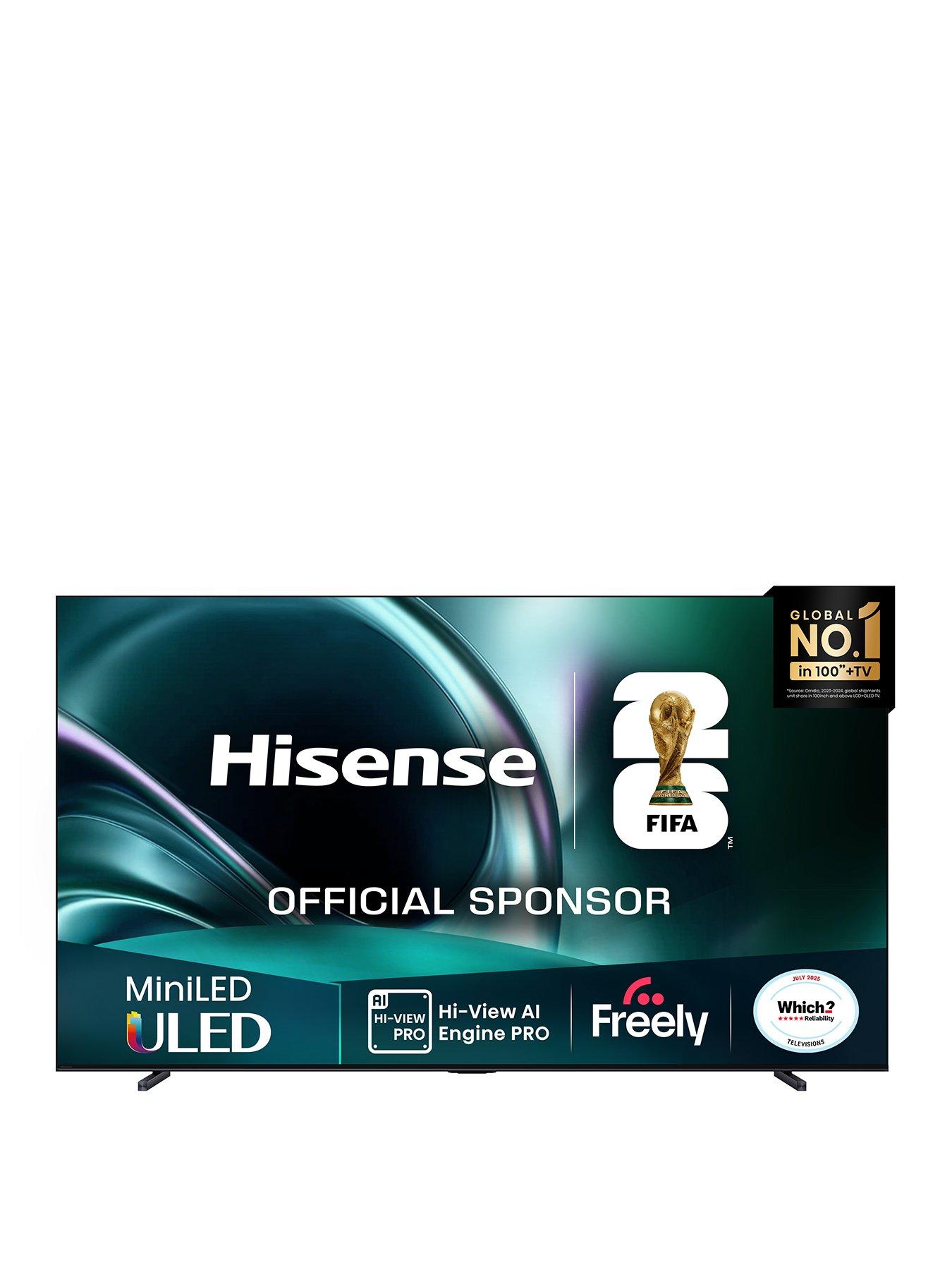 Hisense U7Q 100" 4K ULED MiniLED 144Hz Smart AI TV with Freely - 100U7QTUK