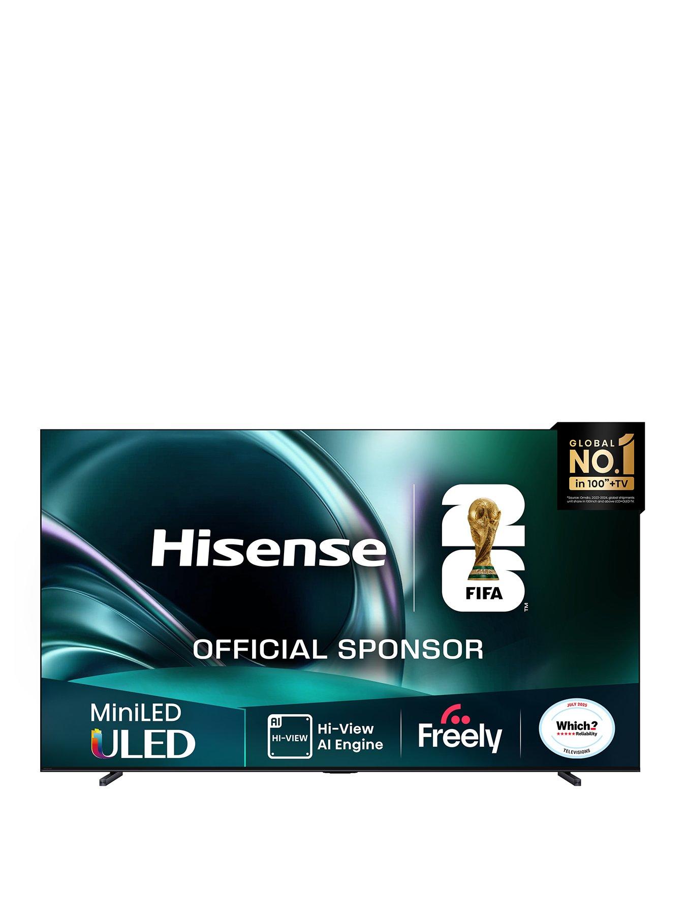 Hisense U7Q 85" 4K MiniLED QLED 144Hz Smart AI TV with Freely- 85U7QTUK
