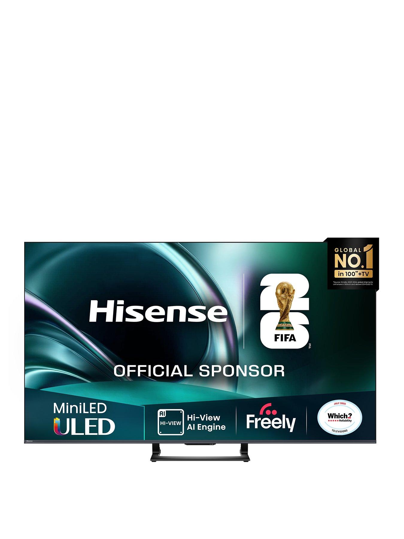 Image 1 of 8 of Hisense U7Q 75" 4K MiniLED QLED 144Hz Smart AI TV with Freely- 75U7QTUK