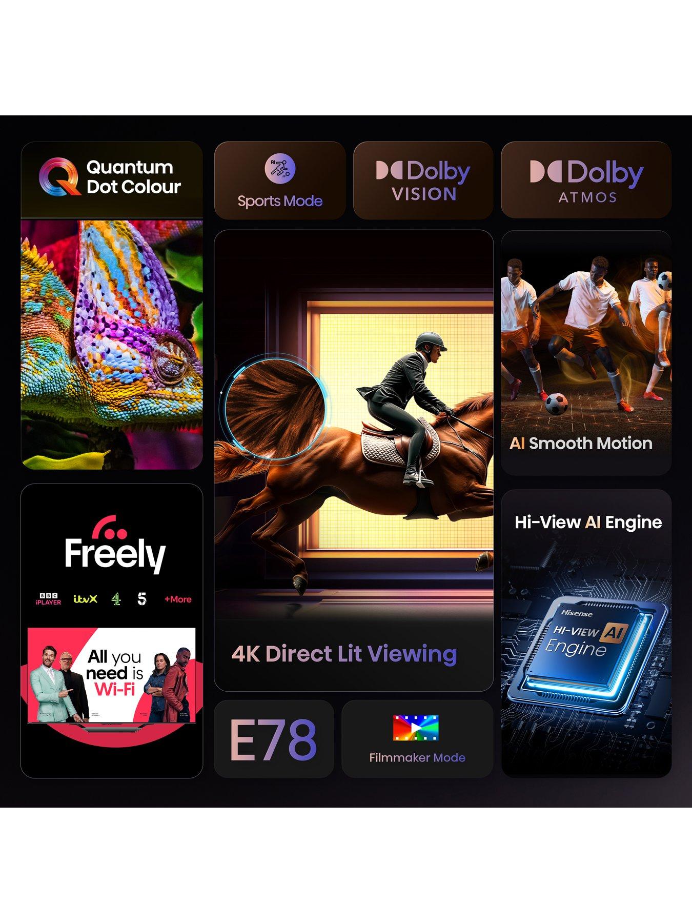 Image 4 of 8 of Hisense U7Q 65" 4K MiniLED QLED 144Hz Smart AI TV with Freely- 65U7QTUK