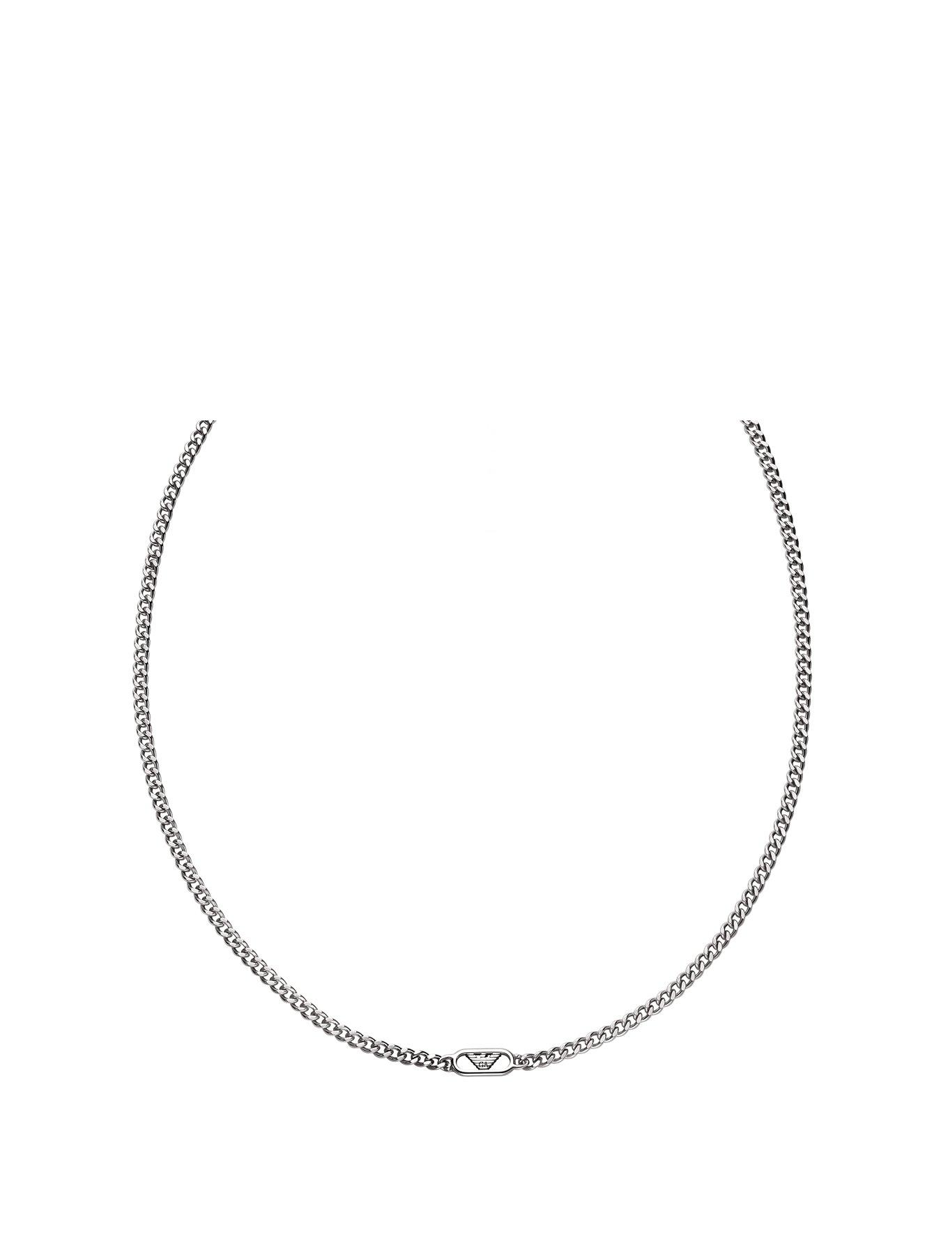 Image 1 of 3 of Emporio Armani Men's Stainless Steel Chain Necklace, EGS3246040