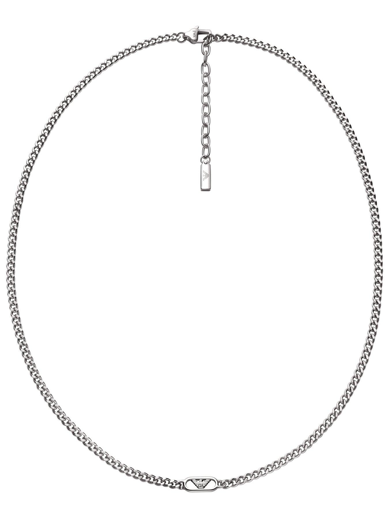 Image 3 of 3 of Emporio Armani Men's Stainless Steel Chain Necklace, EGS3246040