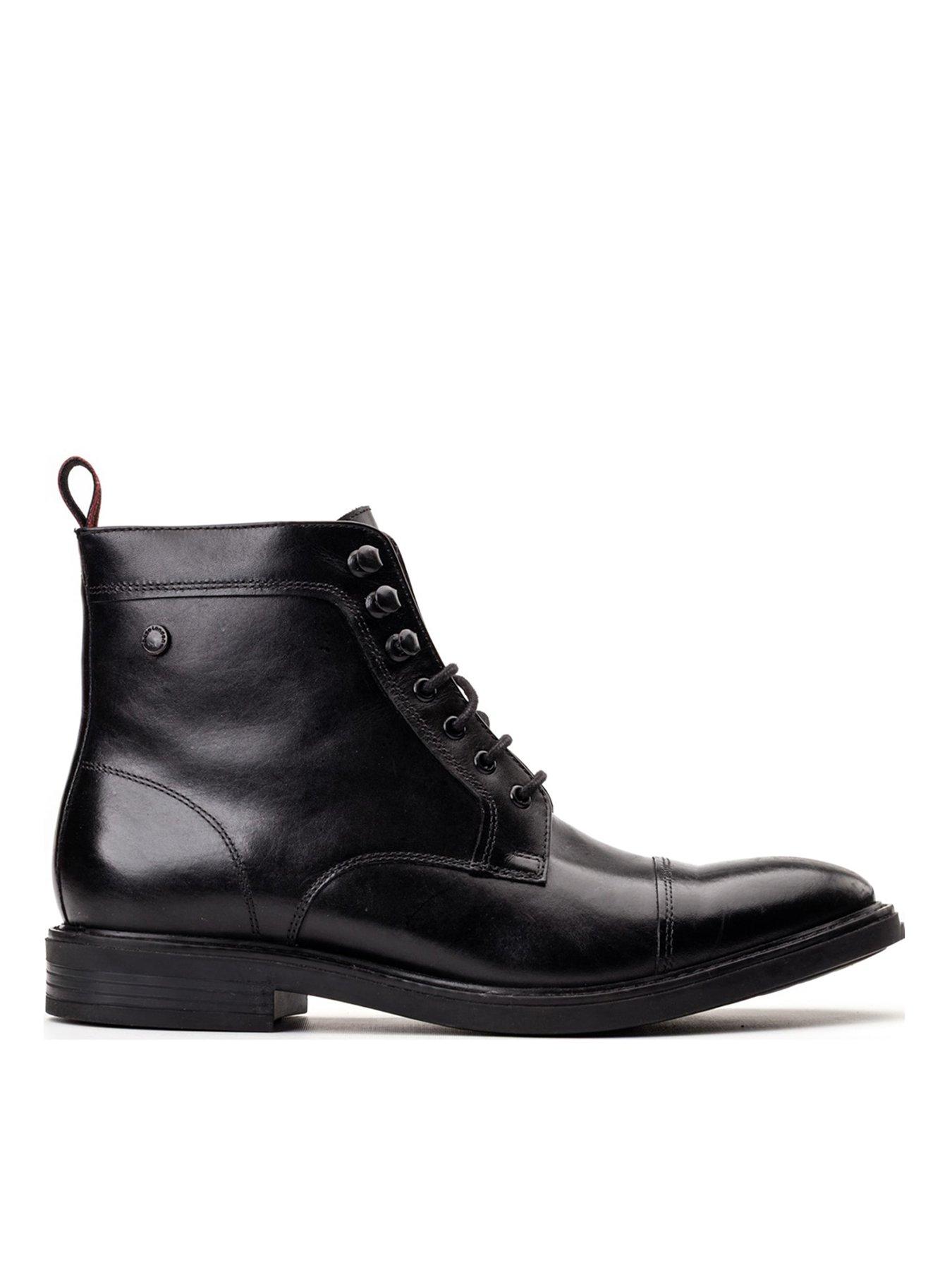 Base London Base London Playmouth Lace Up Boots-Black