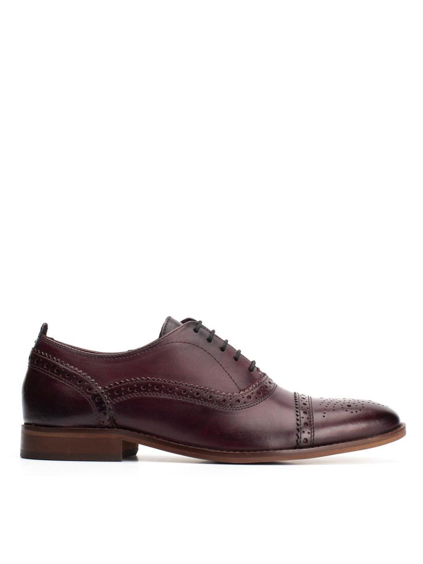 Base London Cast Lace Up Brogue Shoe-Dark Brown Very