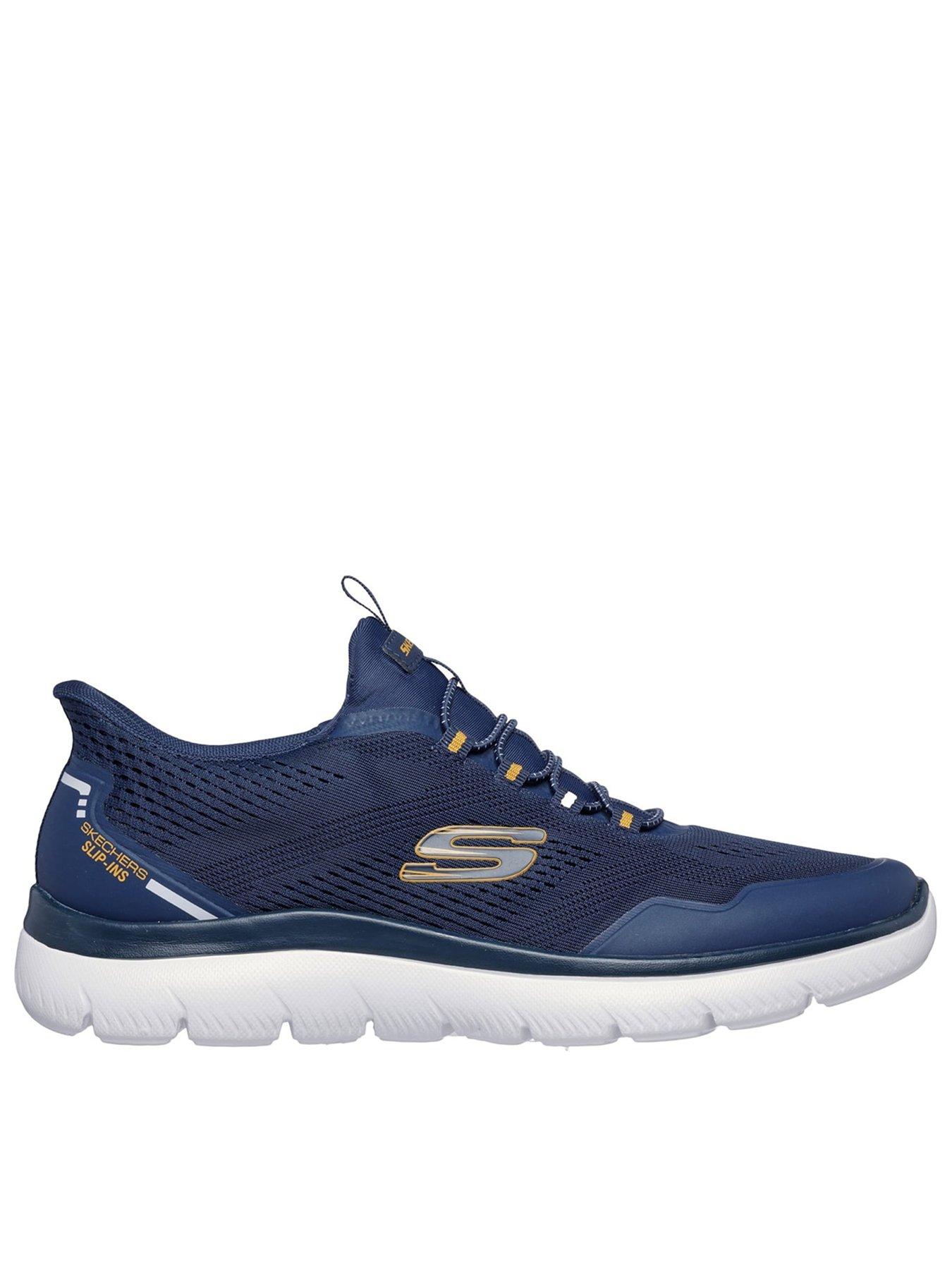 undefined Summits Lace Up Slip In Trainers - Blue