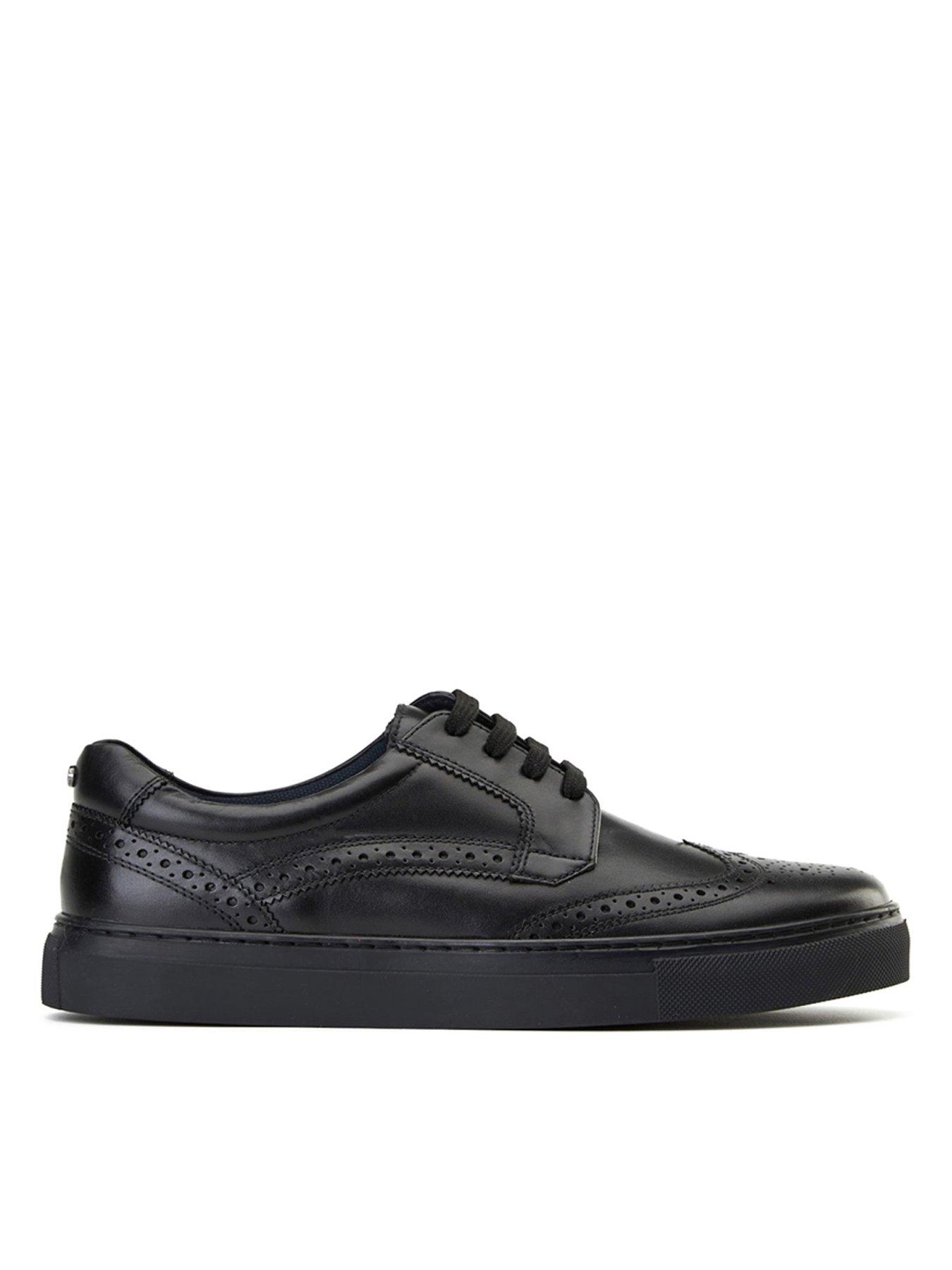 Base London Clapton Brogue Trainer - Black