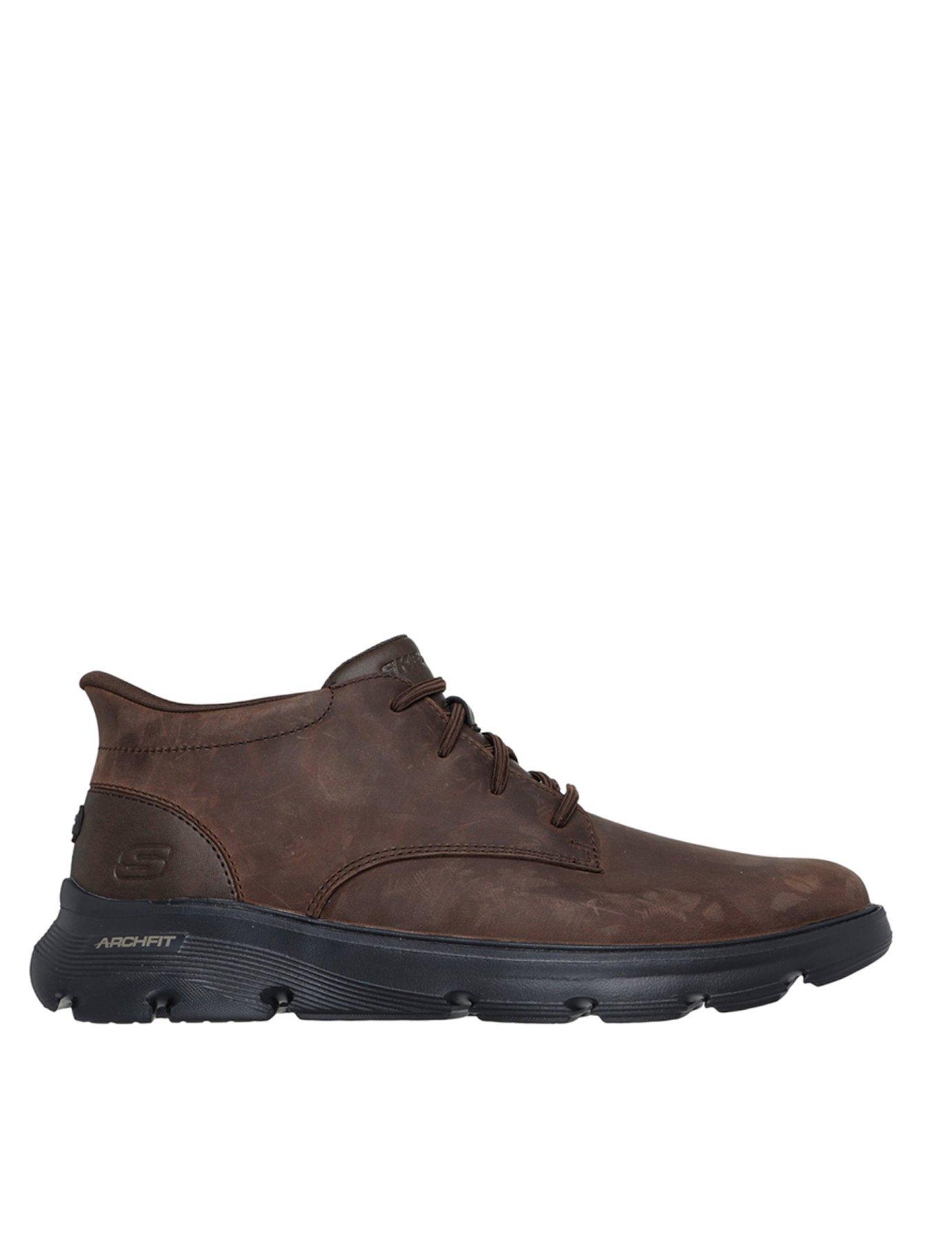 undefined Skechers Arch Fit Slip In Garza Work Lace Boots