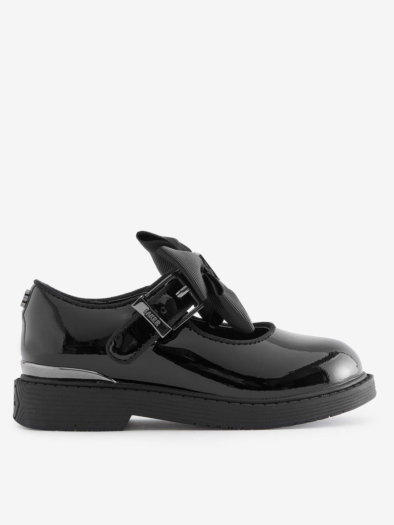 undefined Girls Mary Jane Bow Shoes - Black