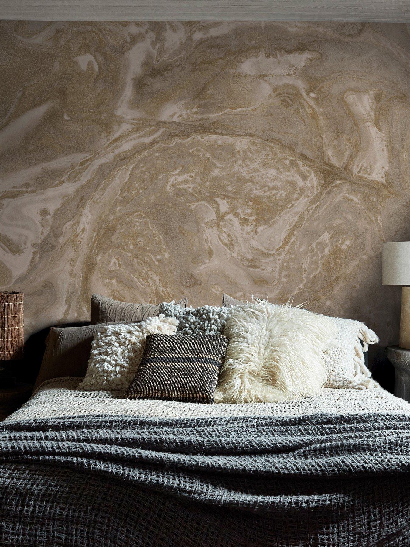 Abigail Ahern Ethereal Marble Golden Fixed Size Mural