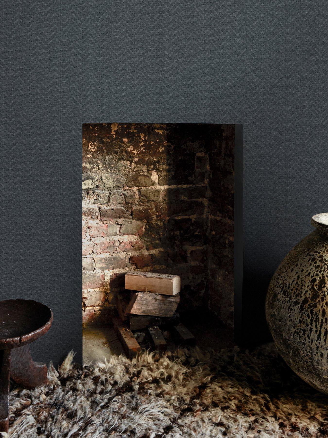 Image 1 of 3 of Abigail Ahern Herringbone Weave Dusk - Wallpaper