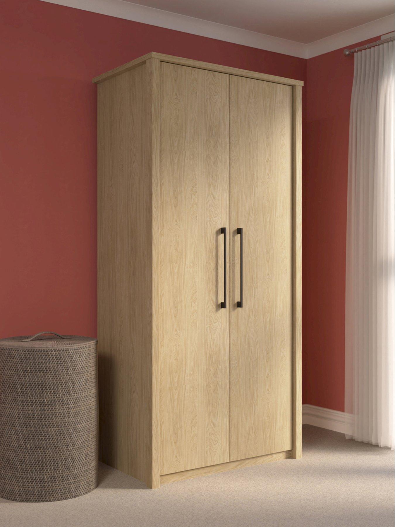 One Call Reign Ready Assembled 2 Door Wardrobe